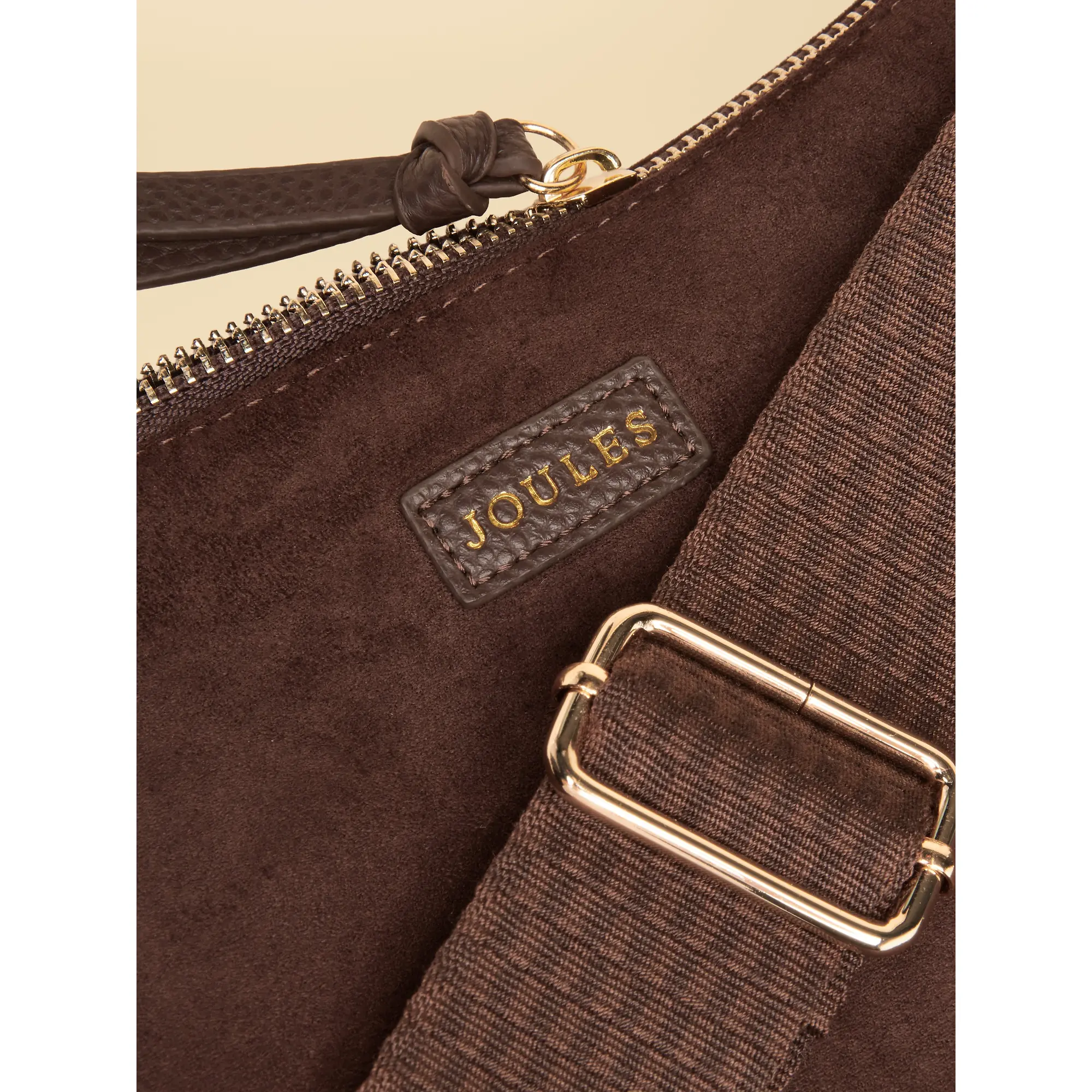 Product image 7 of 8 of Joules Women's Suedette Moon Cross Body Bag - Chocolate Brown