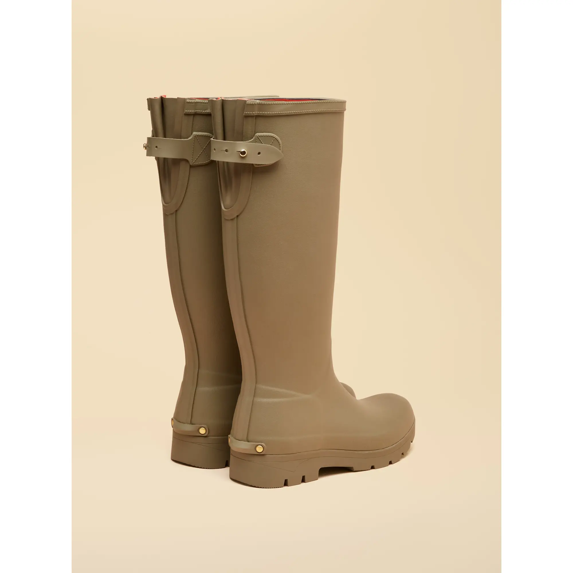 Product image 2 of 6 of Joules Women's Luxe Neoprene Lined Tall Wellies - Khaki Green