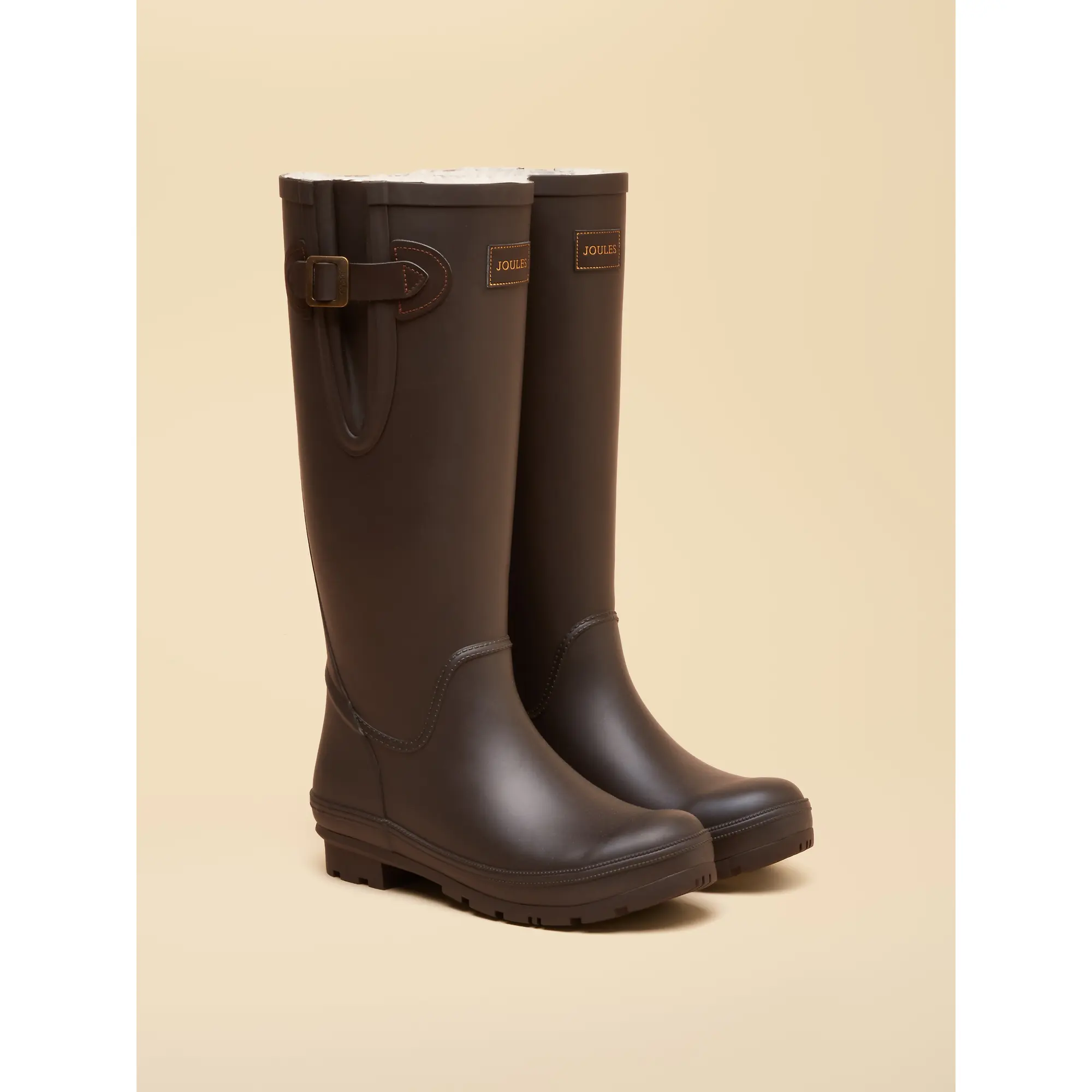 Product image 2 of 6 of Joules Women's Houghton Fur Lined Wellingtons - Brown