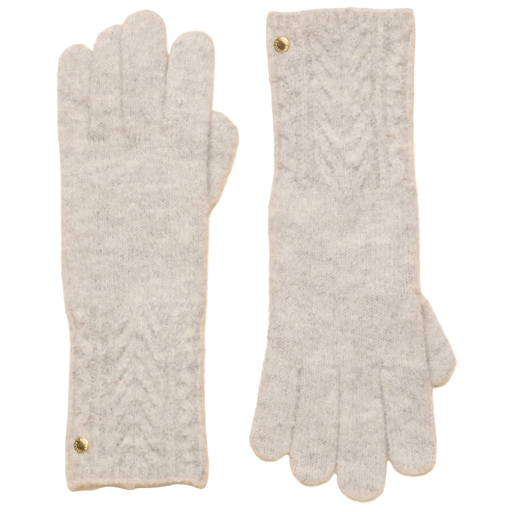 Product image 1 of 3 of Joules Women's Knitted Cable Gloves - Grey
