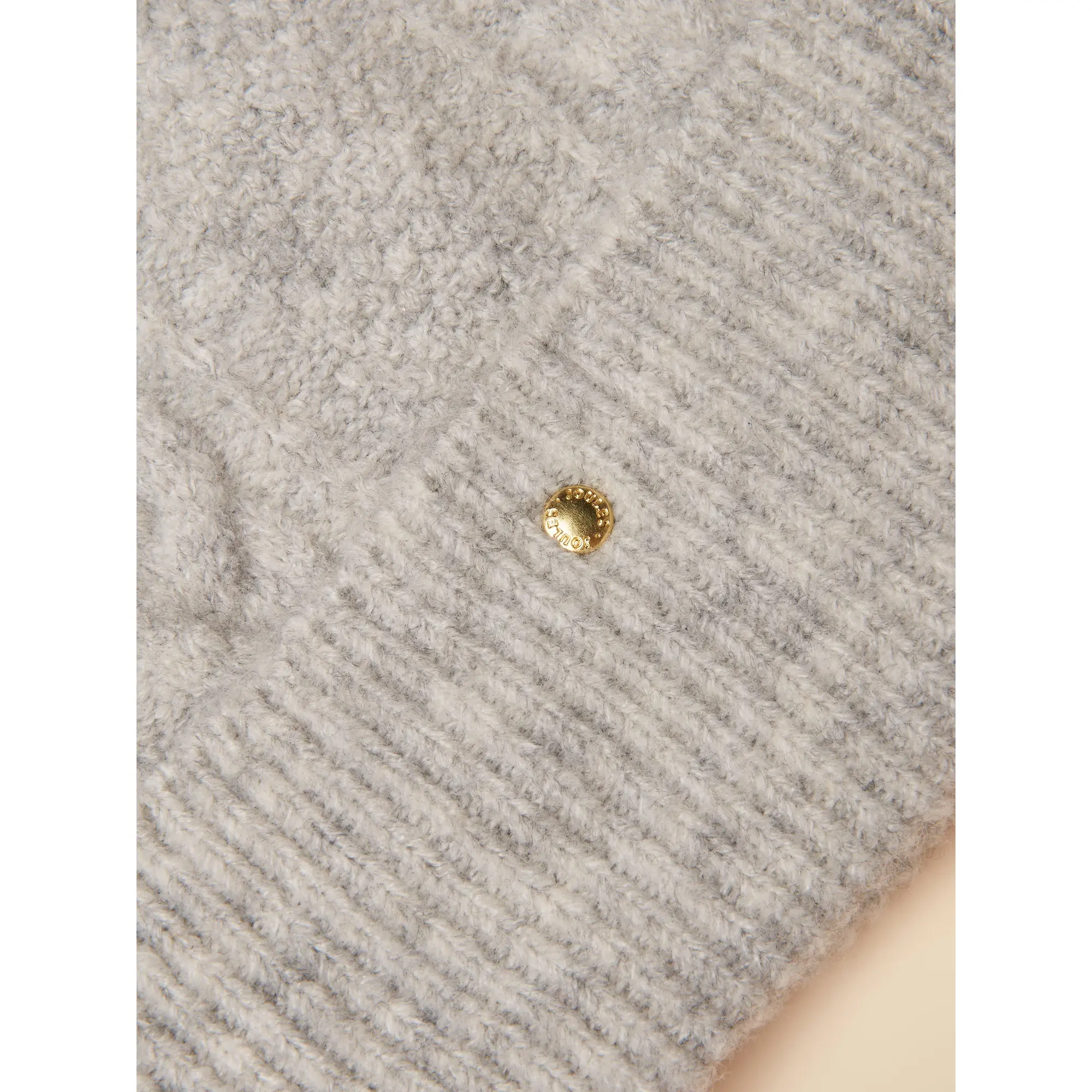 Product image 3 of 4 of Joules Women's Cable Bobble Hat - Grey
