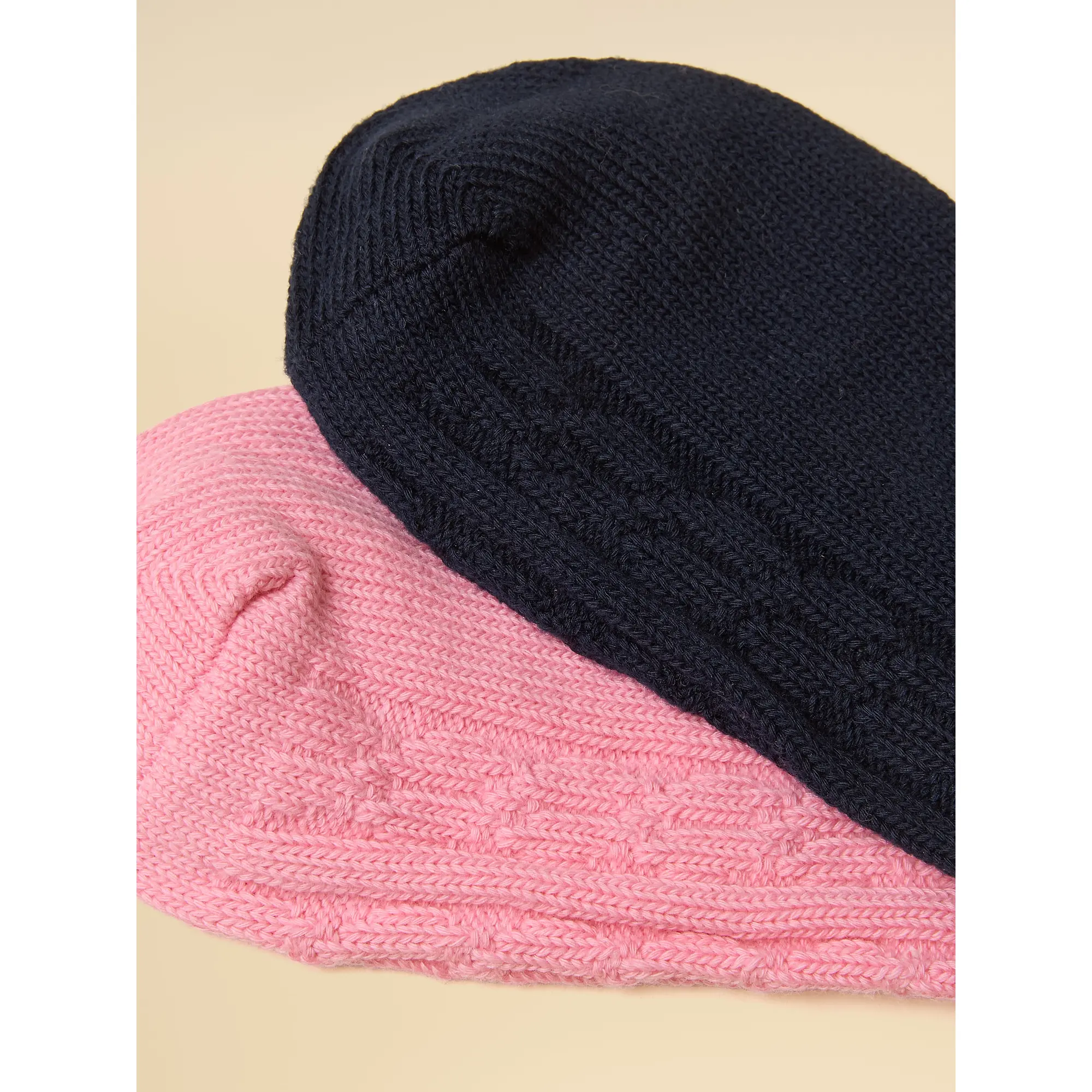 Product image 3 of 3 of Joules Women's Cable Socks 2 Pack UK 4-8 - Navy / Pink