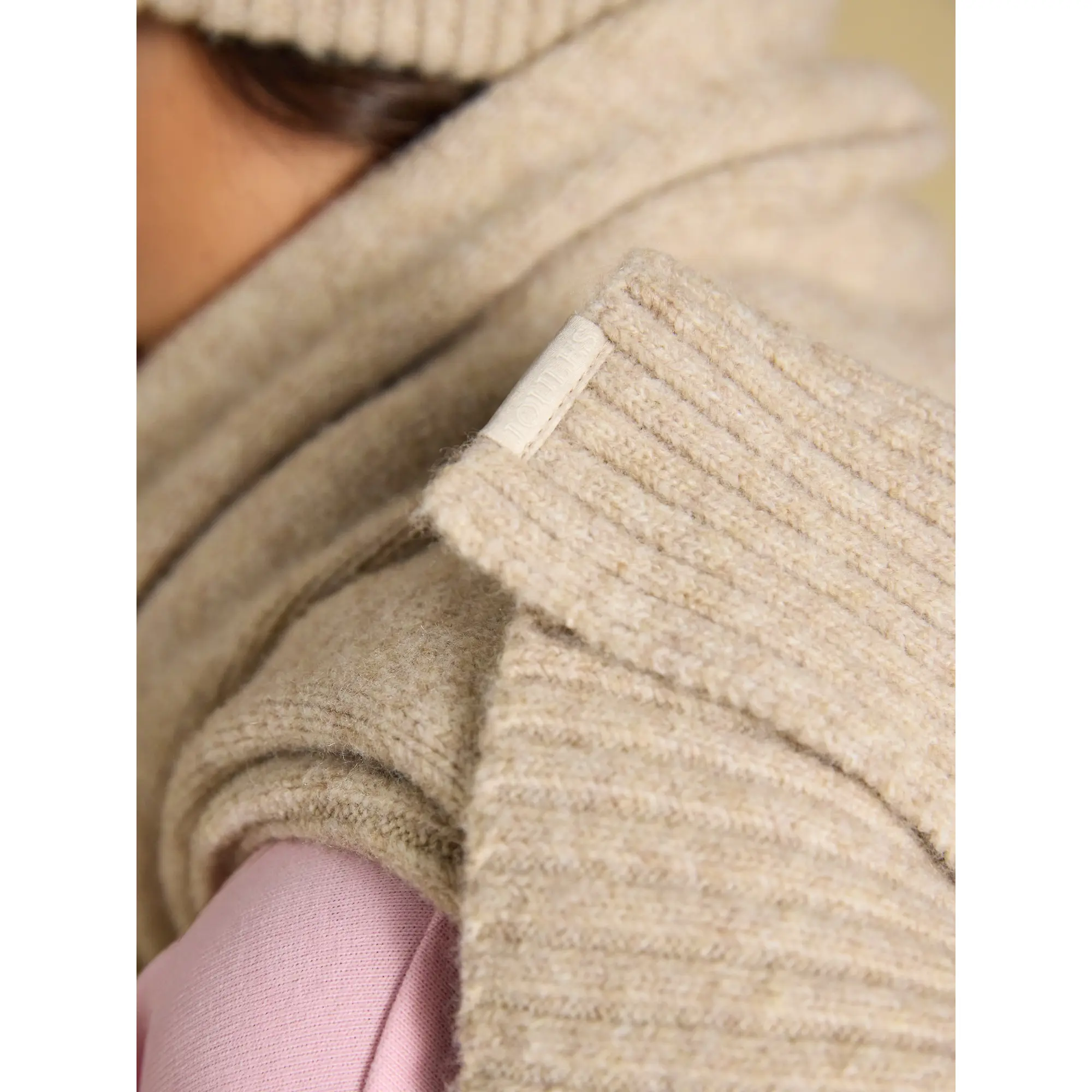 Product image 6 of 6 of Joules Women's Fine Knit Scarf - Oatmeal