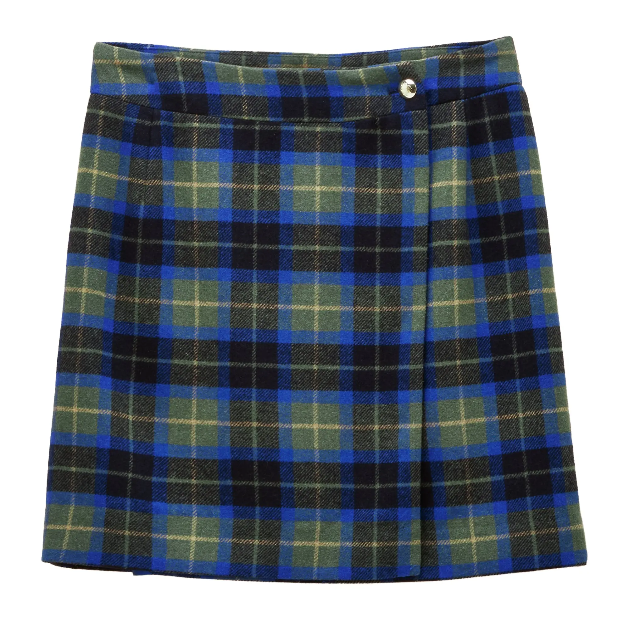 Product image 1 of 6 of Joules Women's Wrenley Wrap Skirt - Green Check