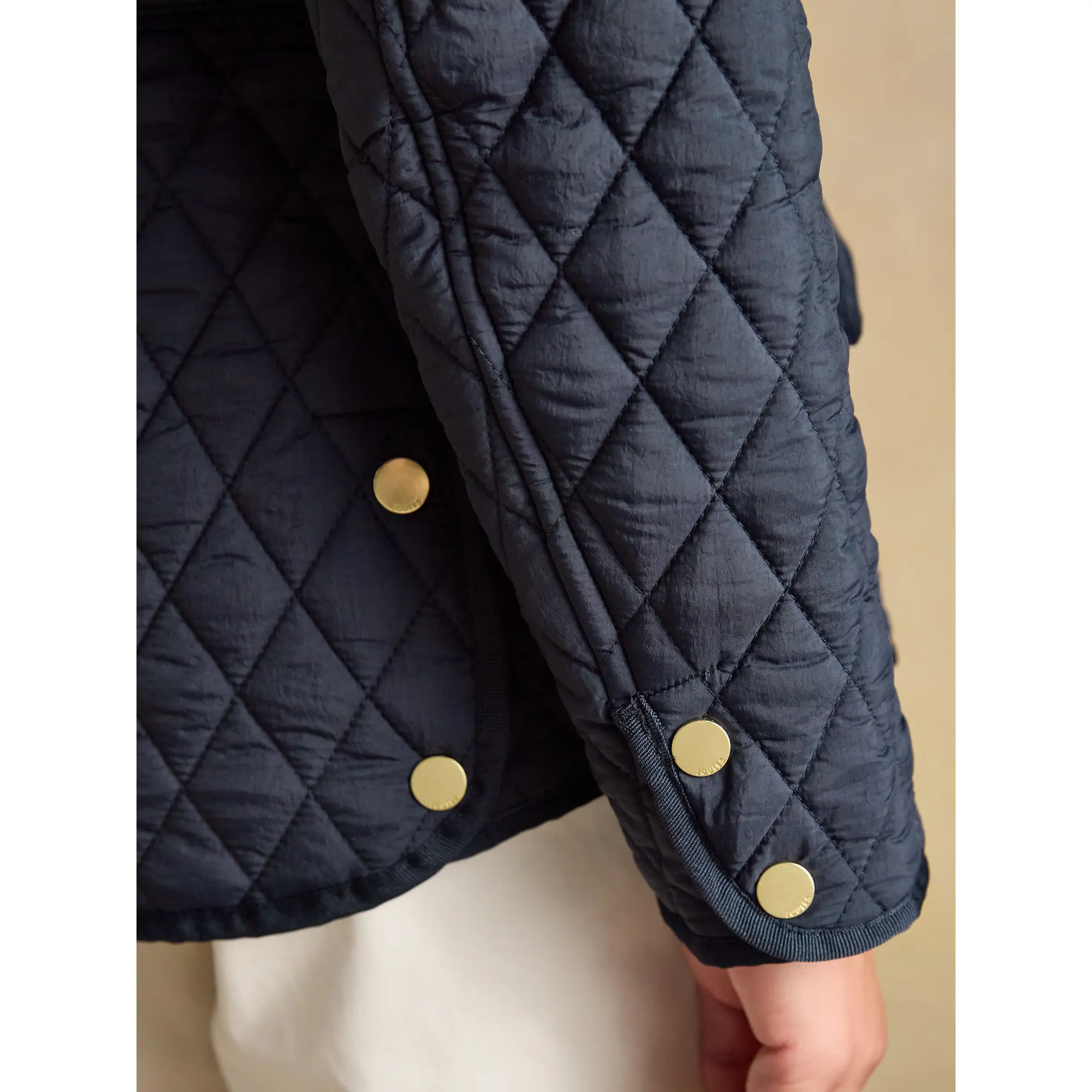 Product image 7 of 10 of Joules Women's Highclere Showerproof Diamond Quilted Jacket - Navy