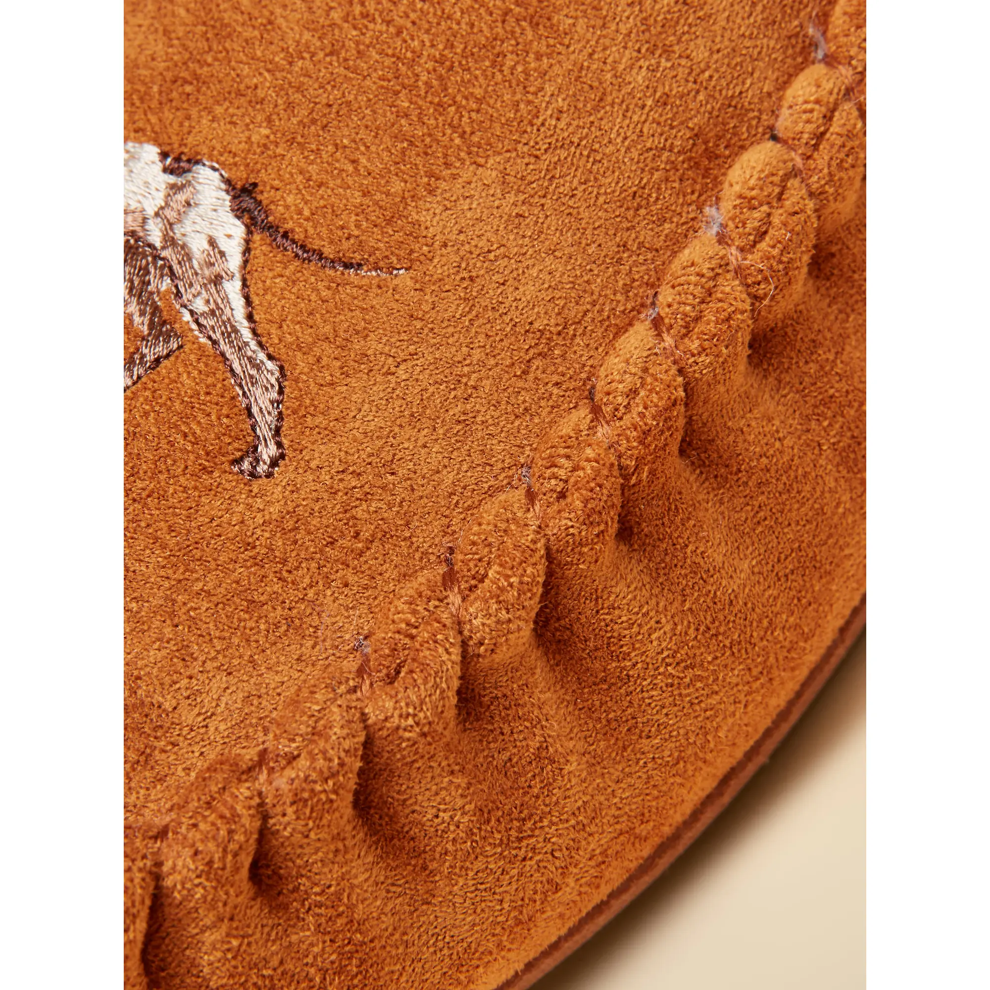 Product image 6 of 6 of Joules Men's Moccasin Embroidered Slippers - Tan Brown