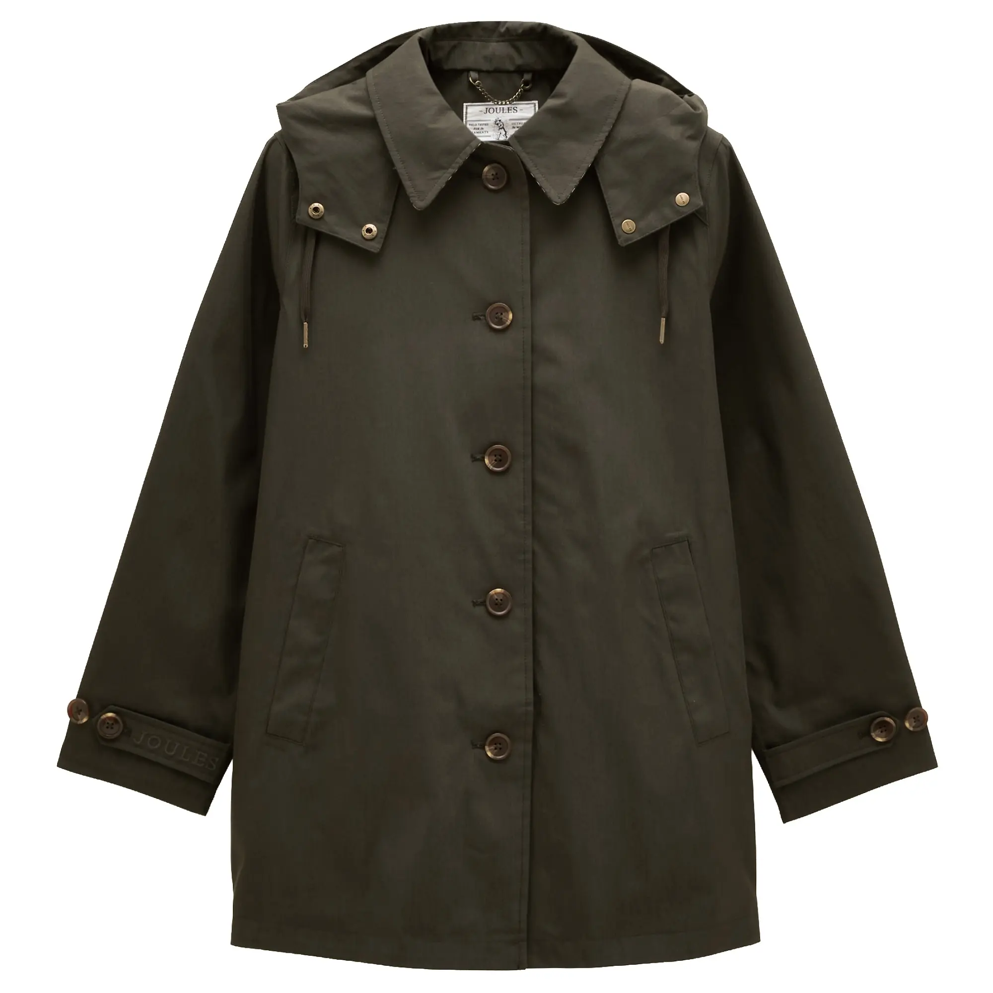 Product image 1 of 10 of Joules Women's Rainmore Raincoat - Khaki Green