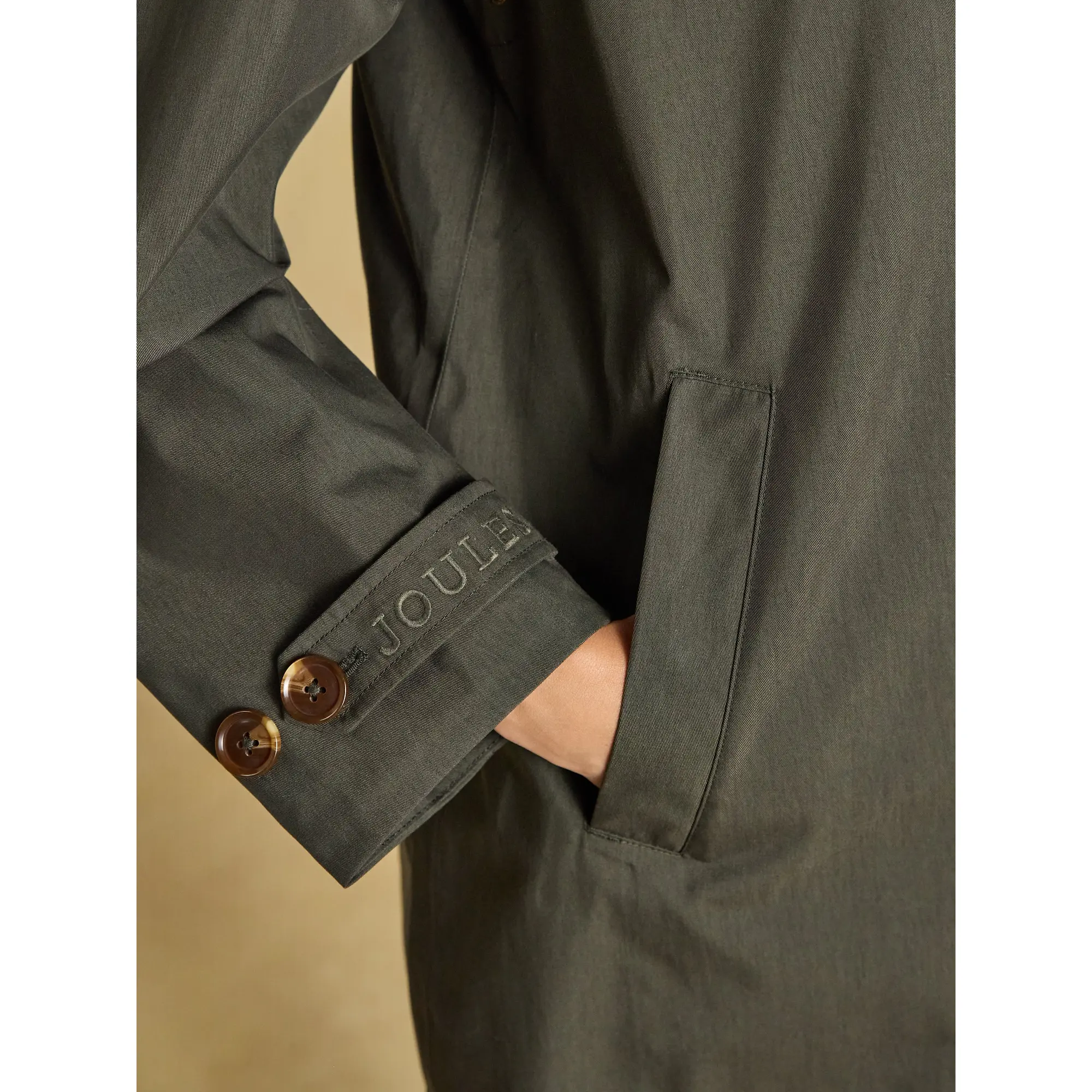 Product image 8 of 10 of Joules Women's Rainmore Raincoat - Khaki Green