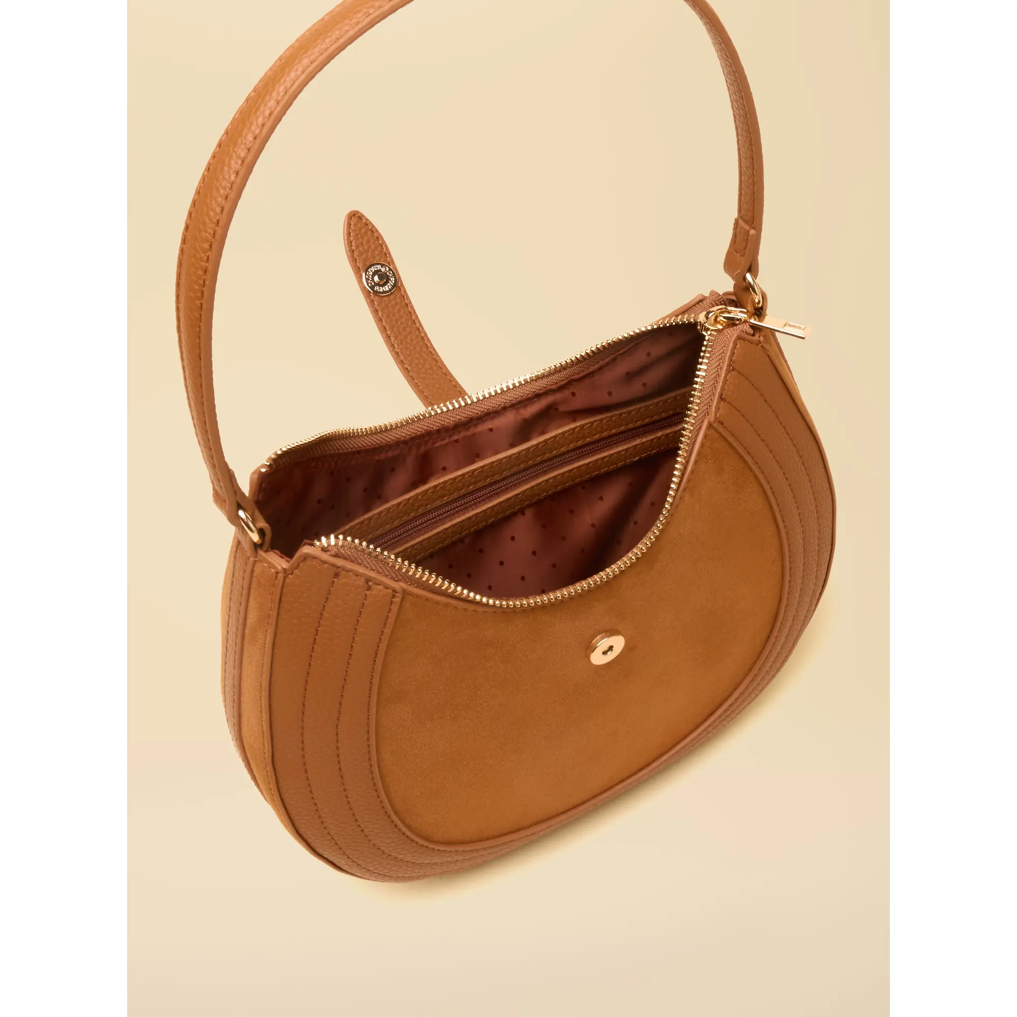 Product image 8 of 8 of Joules Women's Crossbody Saddle Bag - Tan Brown