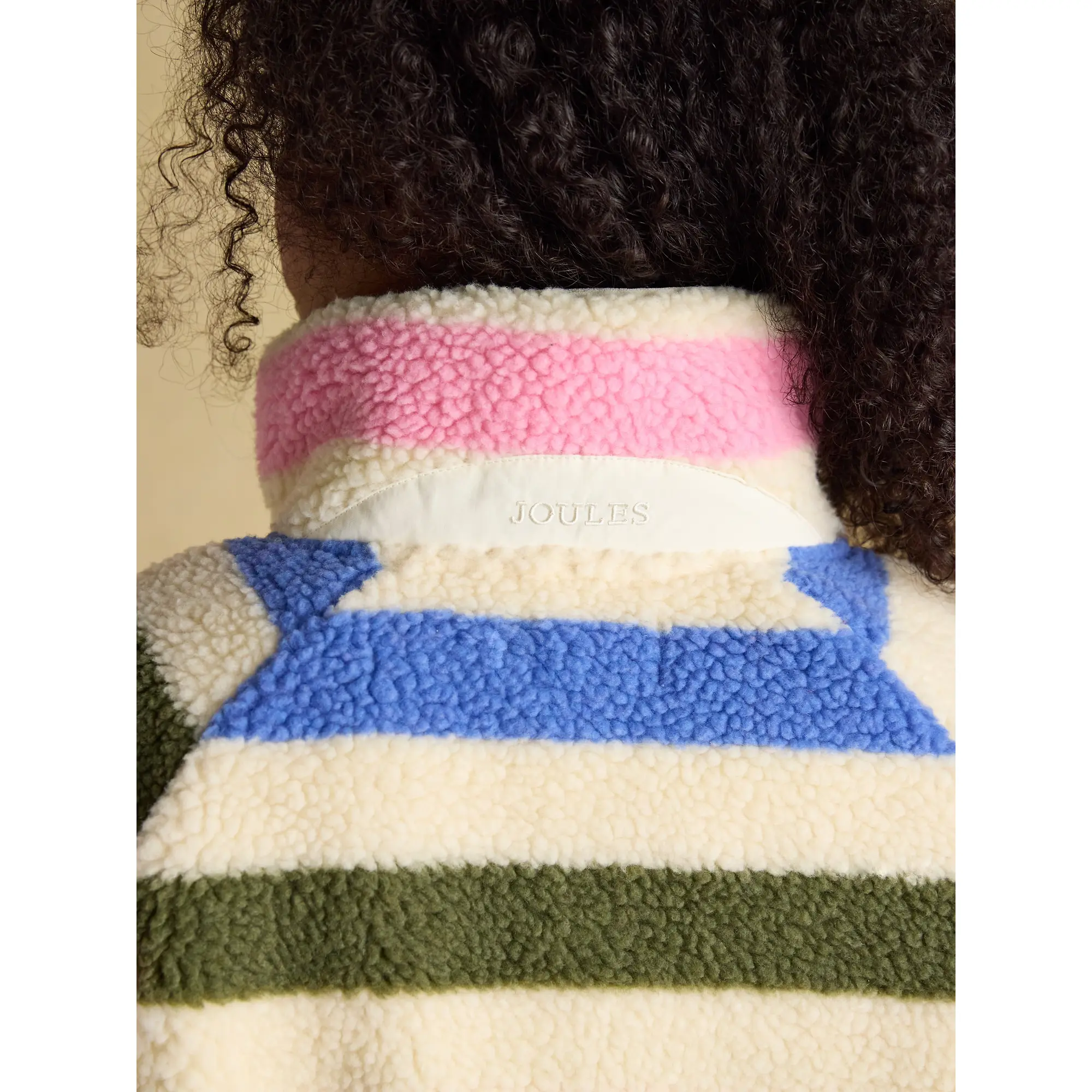 Product image 9 of 9 of Joules Women's Borg Fleece Jacket - Multi Bright