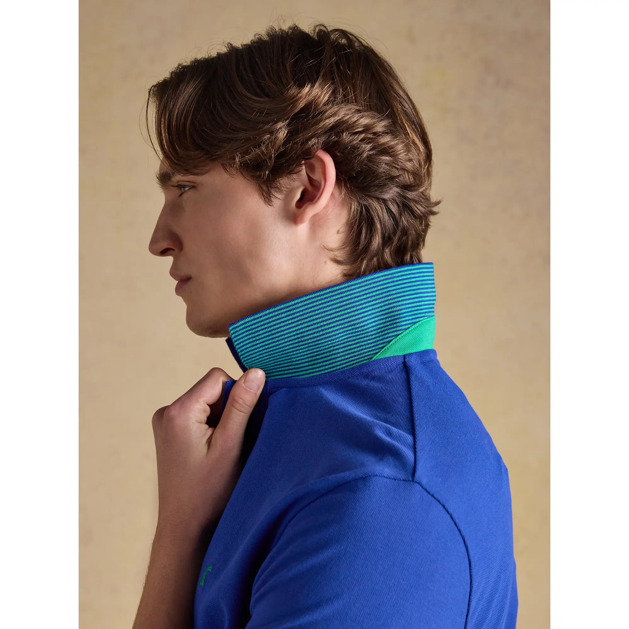 Product image 6 of 9 of Joules Men's Woody Cotton Pique Polo Shirt - Bright Blue
