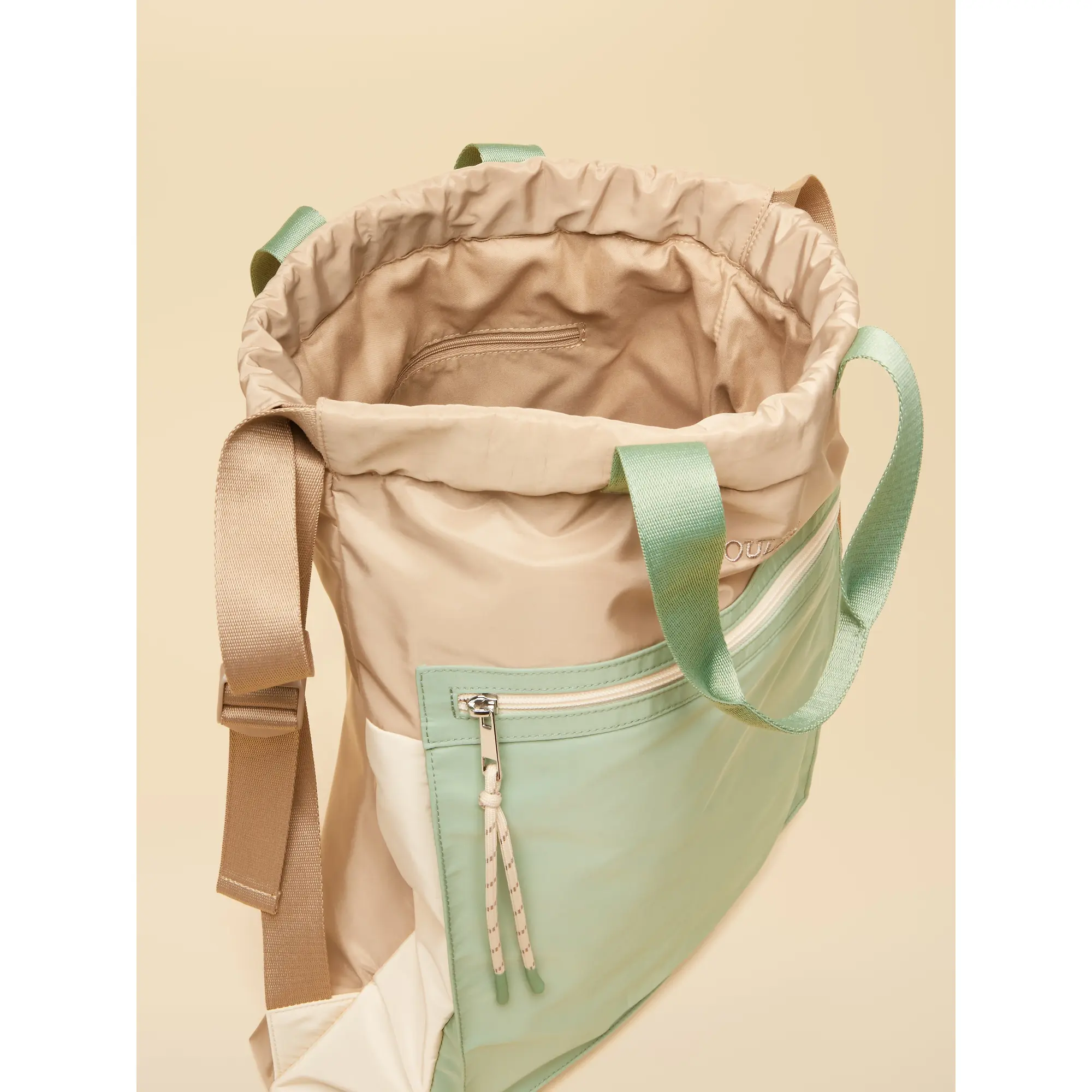 Product image 7 of 8 of Joules Women's Peplow Rucksack / Backpack - Green Ecru