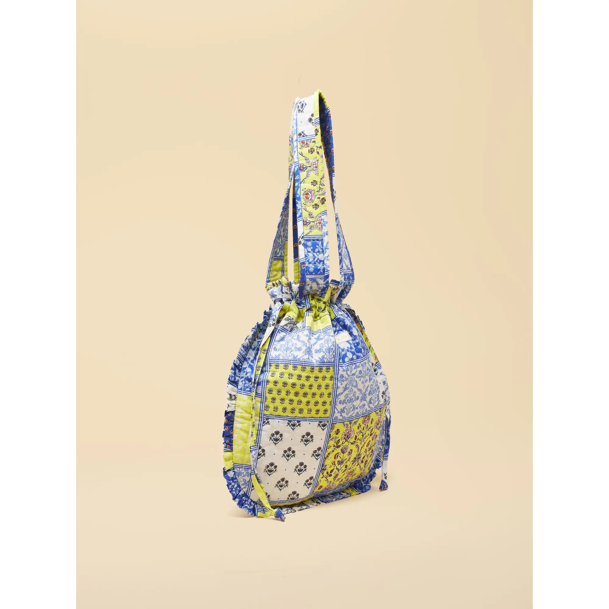 Product image 5 of 9 of Joules Women's Nella Quilted Tote Bag - Yellow Blue Hotch Potch