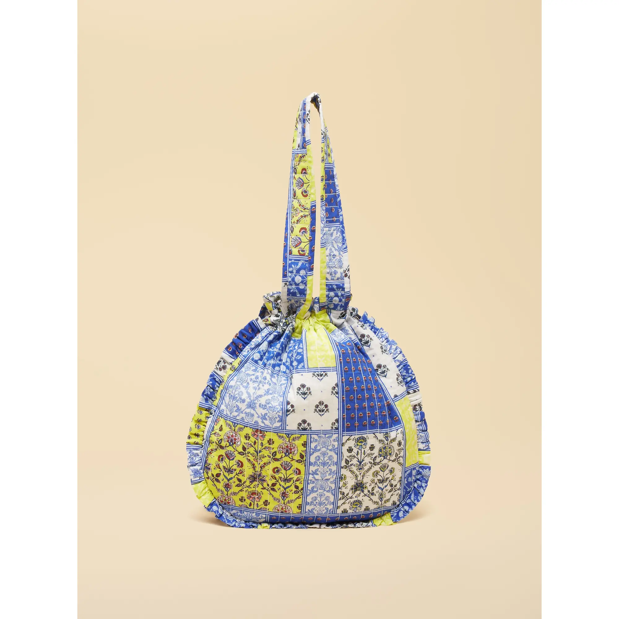 Product image 6 of 9 of Joules Women's Nella Quilted Tote Bag - Yellow Blue Hotch Potch