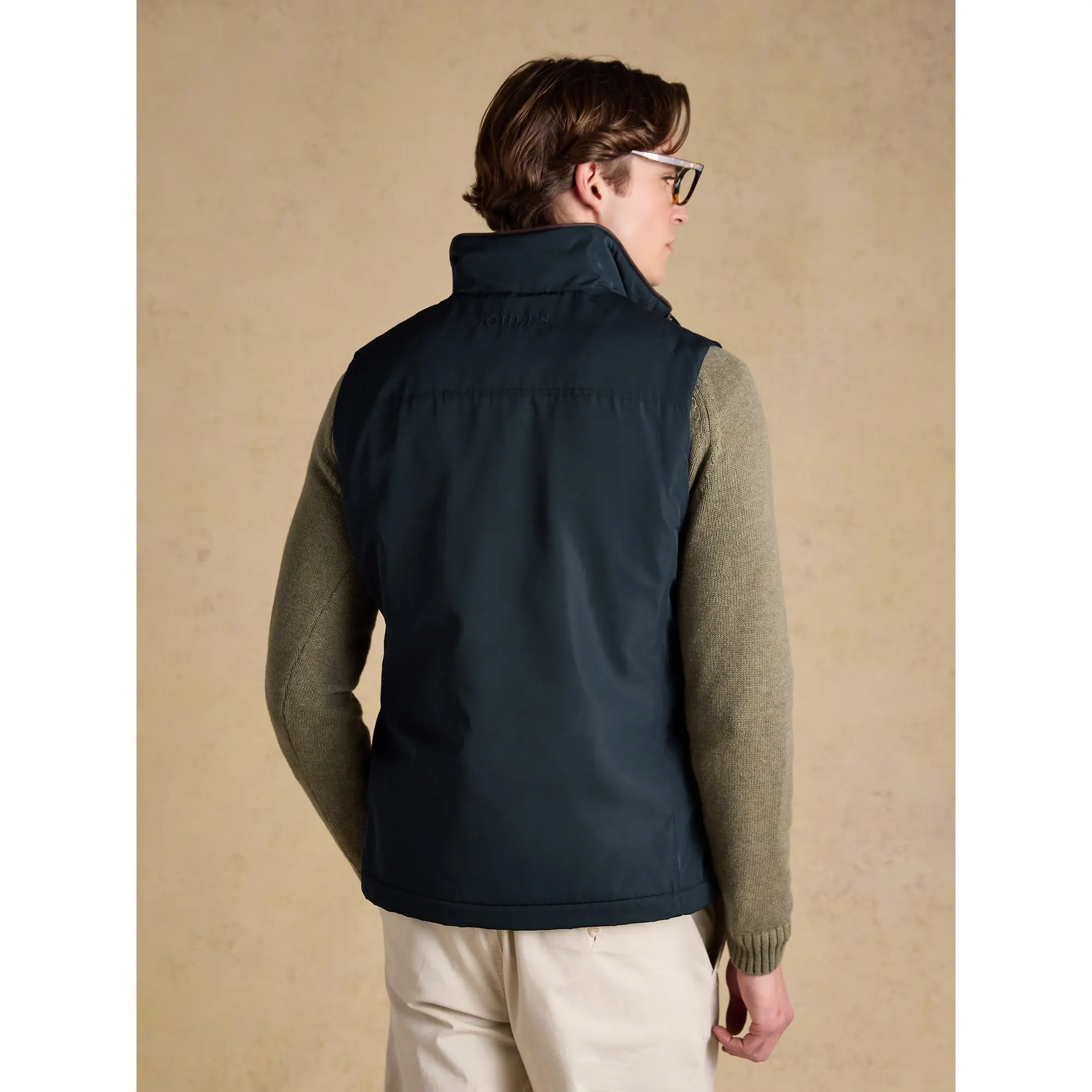 Product image 5 of 11 of Joules Men's Farnham Padded Fleece Lined Gilet - Navy Blue