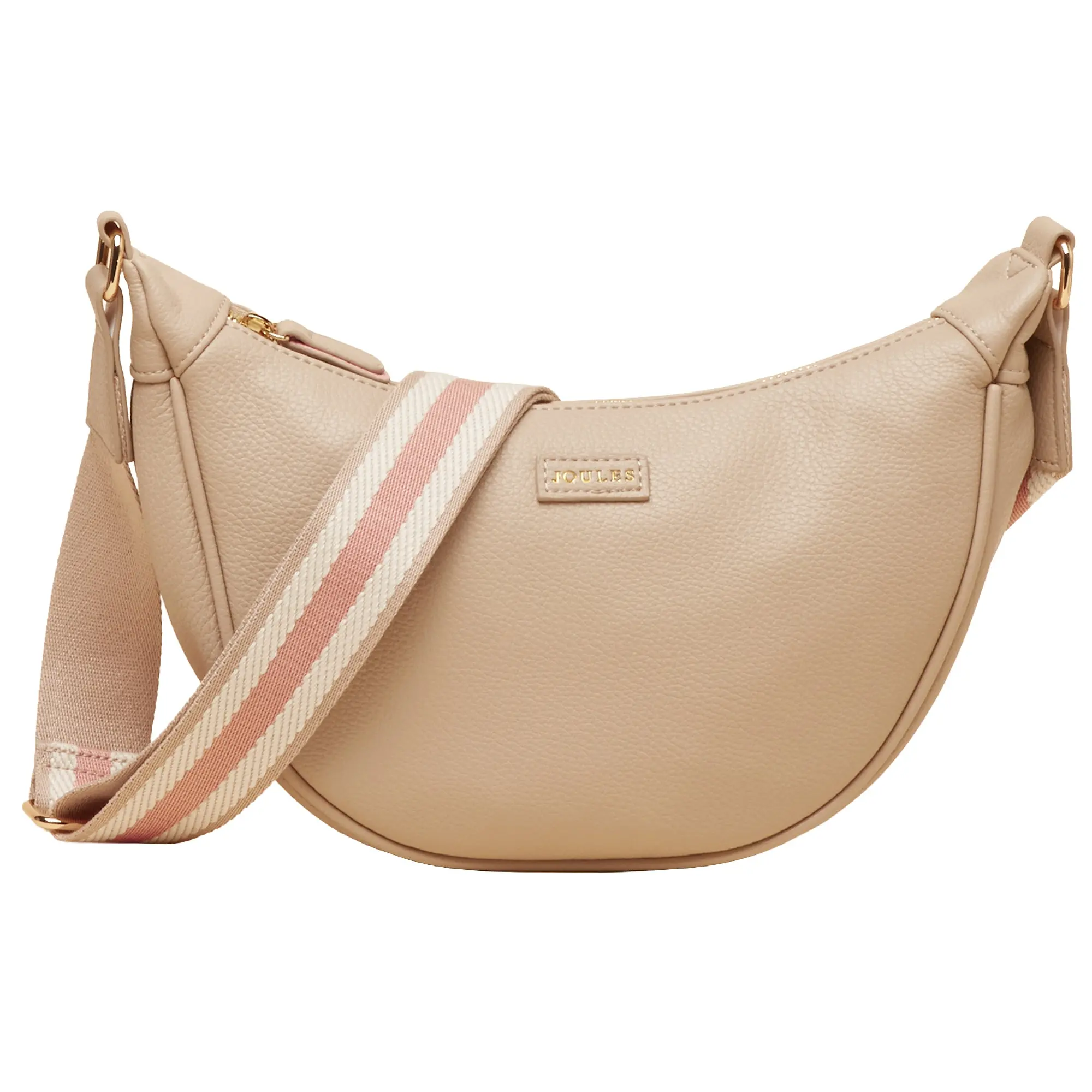Product image 1 of 8 of Joules Women's Jade Half Moon Adjustable Cross Body Bag - Neutral