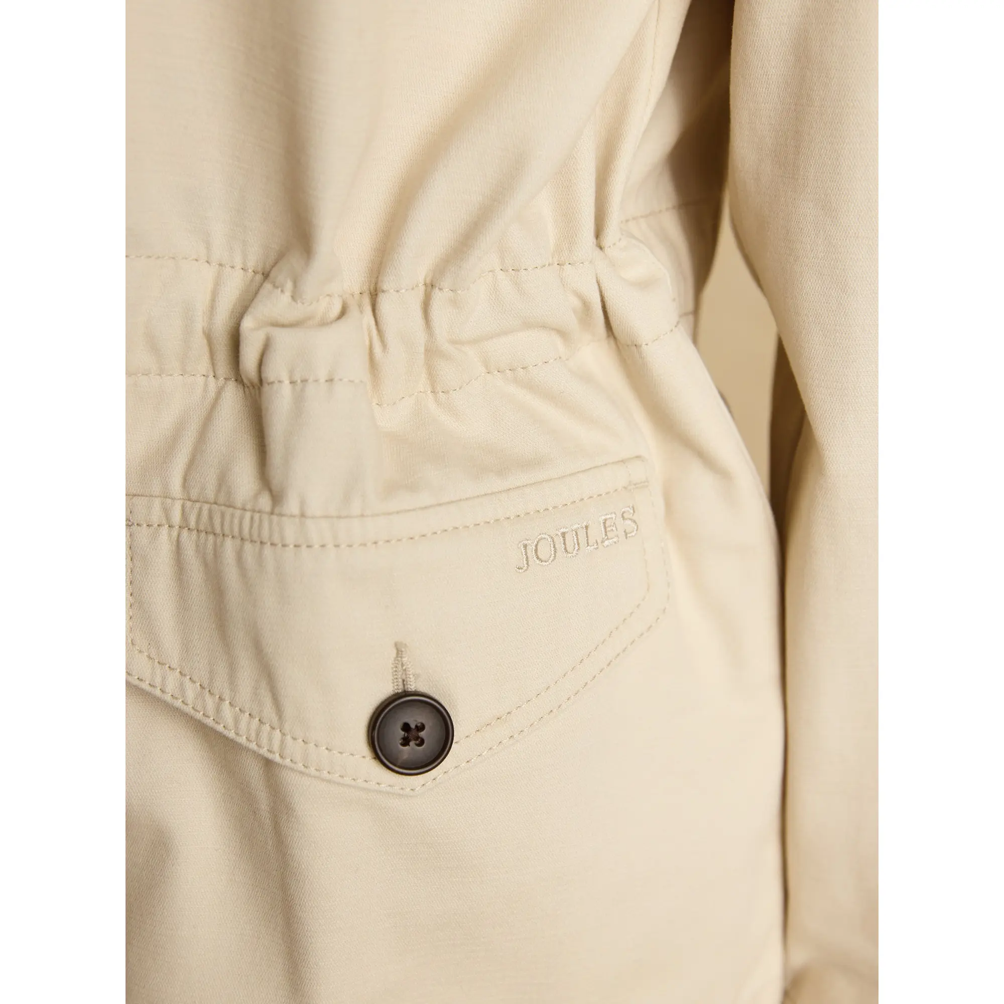Product image 10 of 11 of Joules Women's Twyford Lightweight Utility Jacket with Adjustable Waist - Stone