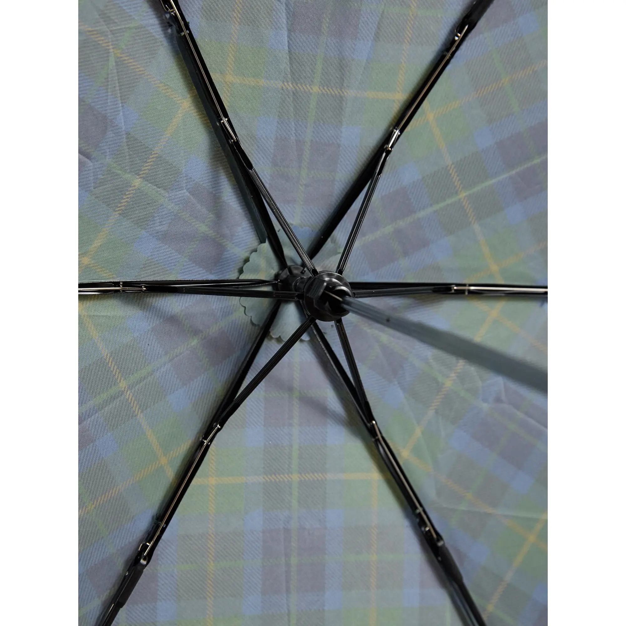 Product image 8 of 8 of Joules Women's Rayne Umbrella - Blue / Green Check