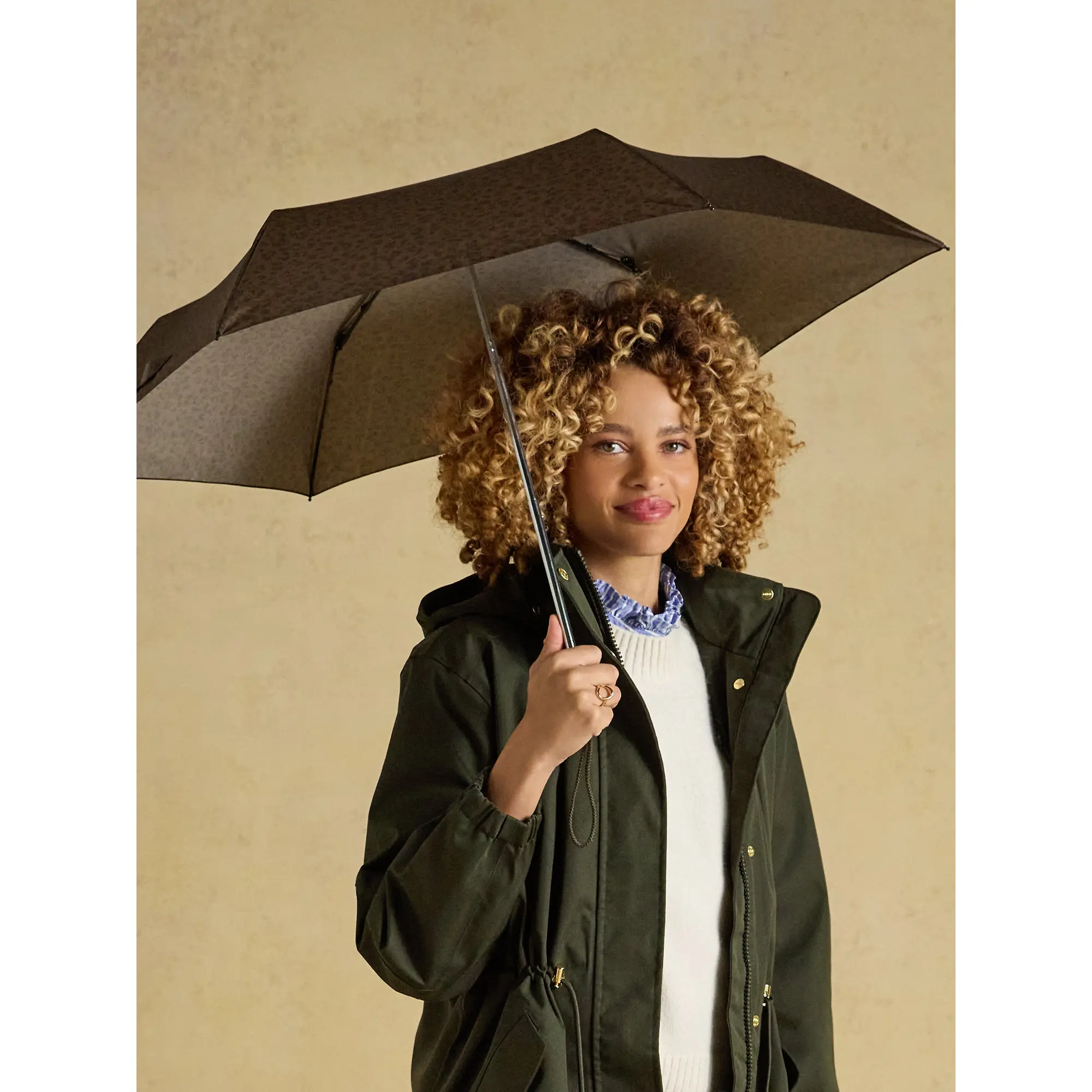 Product image 2 of 8 of Joules Women's Rayne Umbrella - Brown Leopard