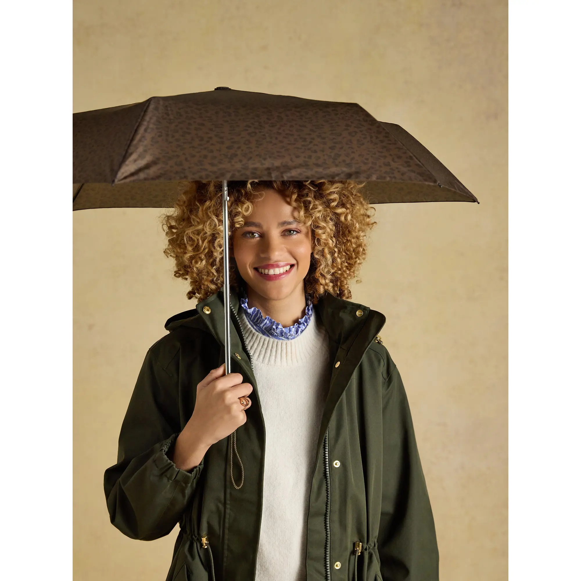 Product image 5 of 8 of Joules Women's Rayne Umbrella - Brown Leopard