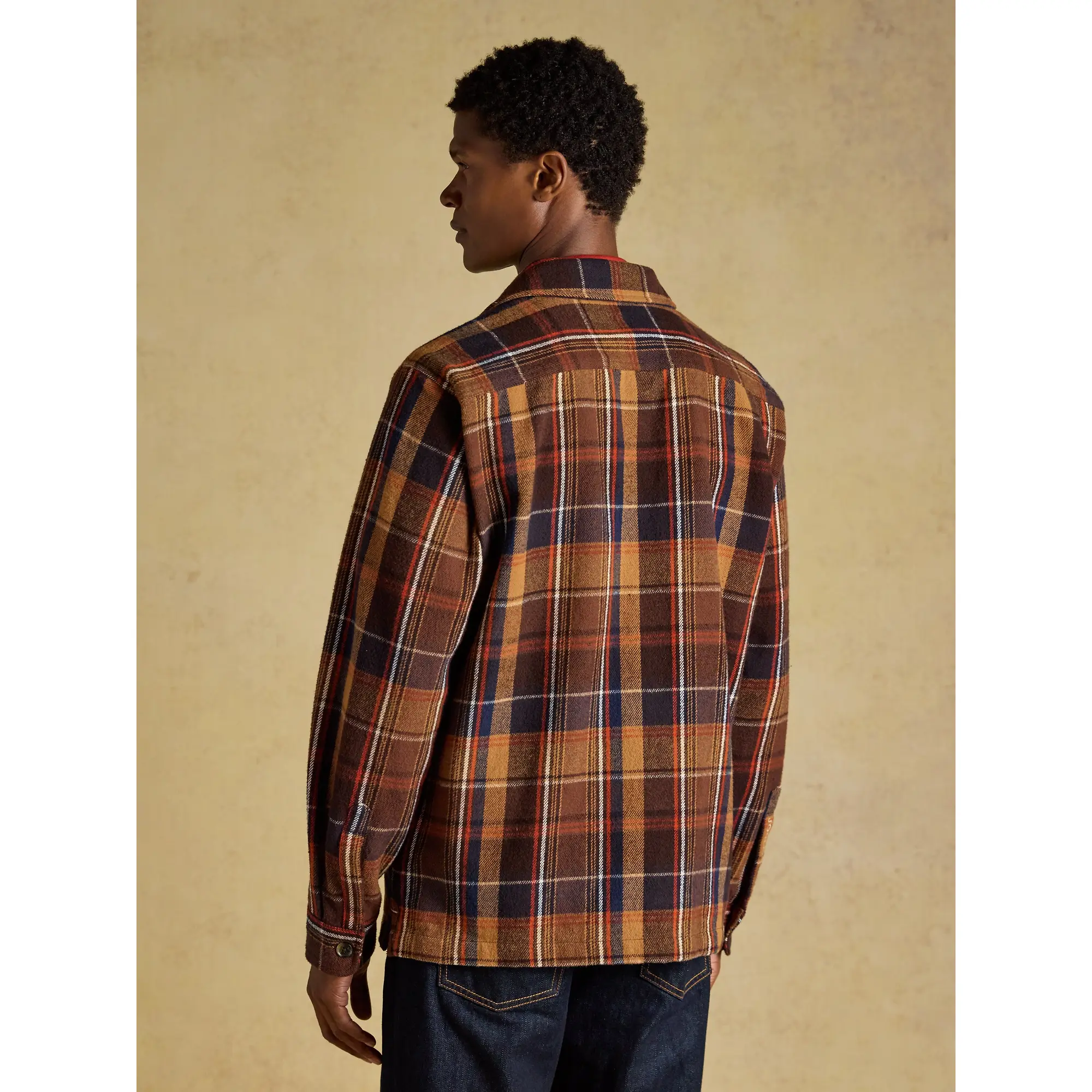 Product image 3 of 10 of Joules Men's Flannel Overshirt - Brown Check