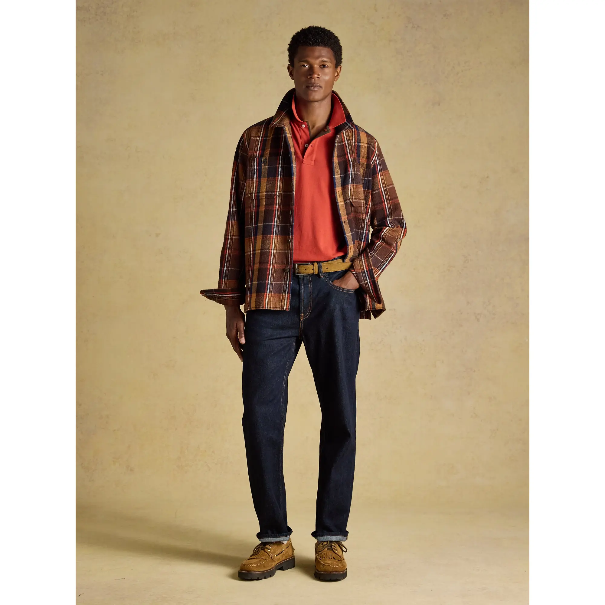 Product image 5 of 10 of Joules Men's Flannel Overshirt - Brown Check