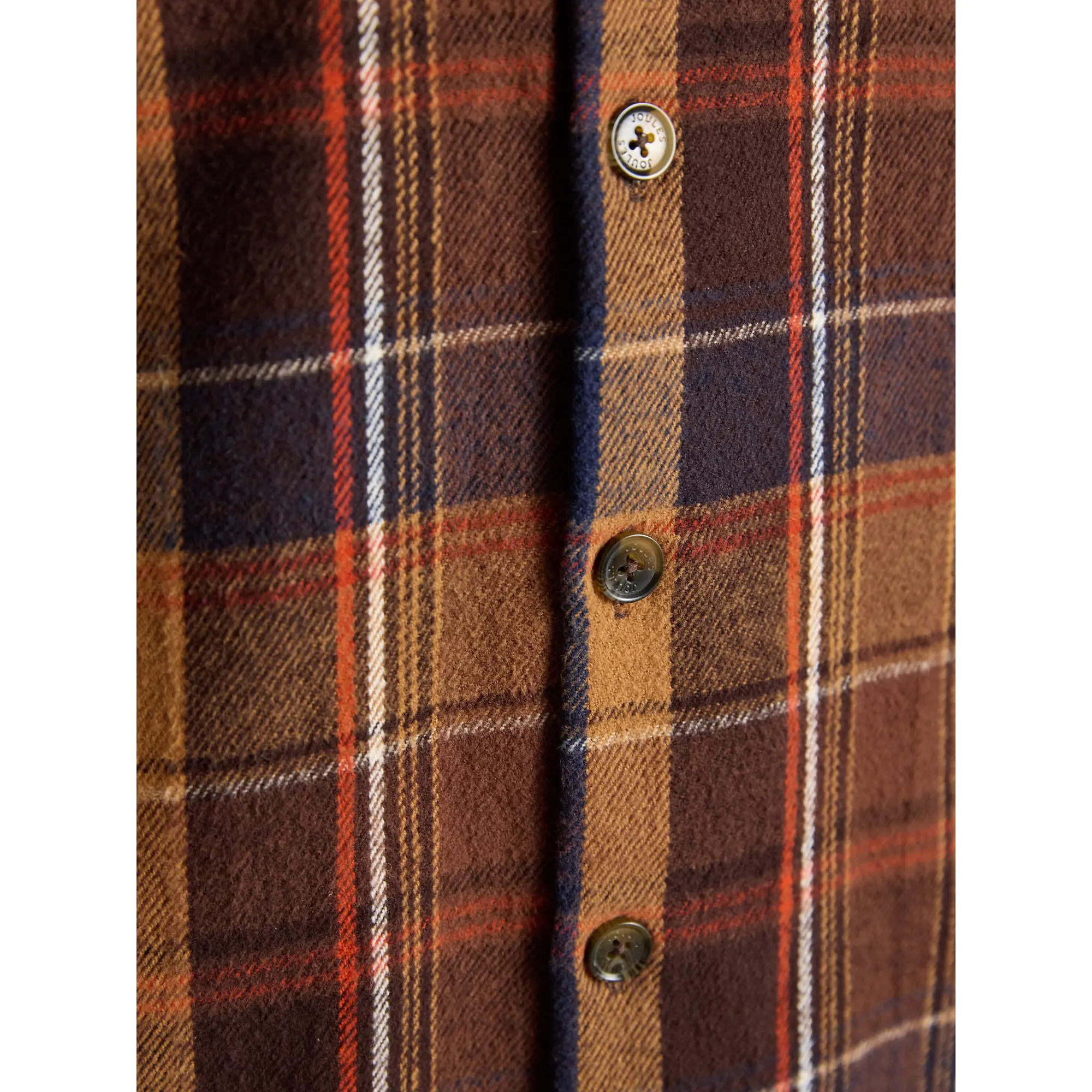 Product image 9 of 10 of Joules Men's Flannel Overshirt - Brown Check