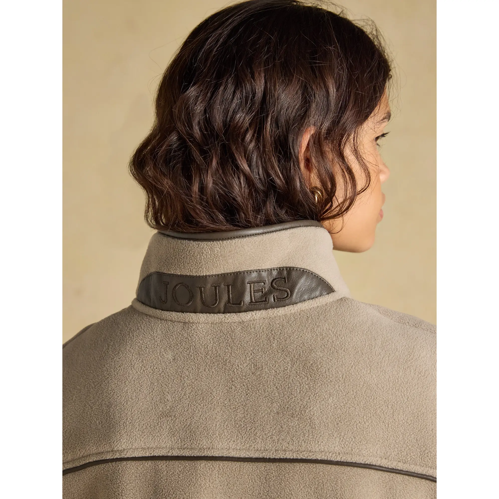 Product image 8 of 9 of Joules Women's Heritage Polar Fleece Short Cape - Mink Brown