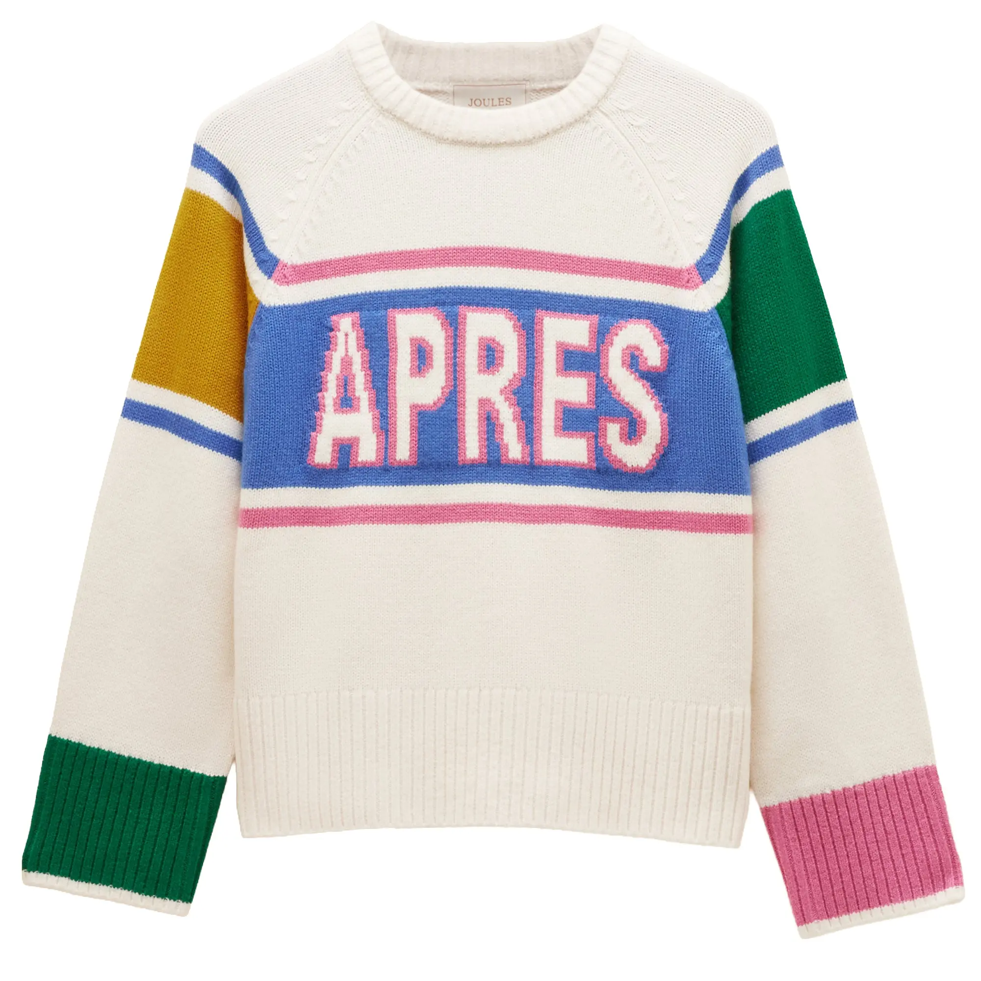 Product image 1 of 7 of Joules Women's Apres Colourblock Knitted Jumper - Cream