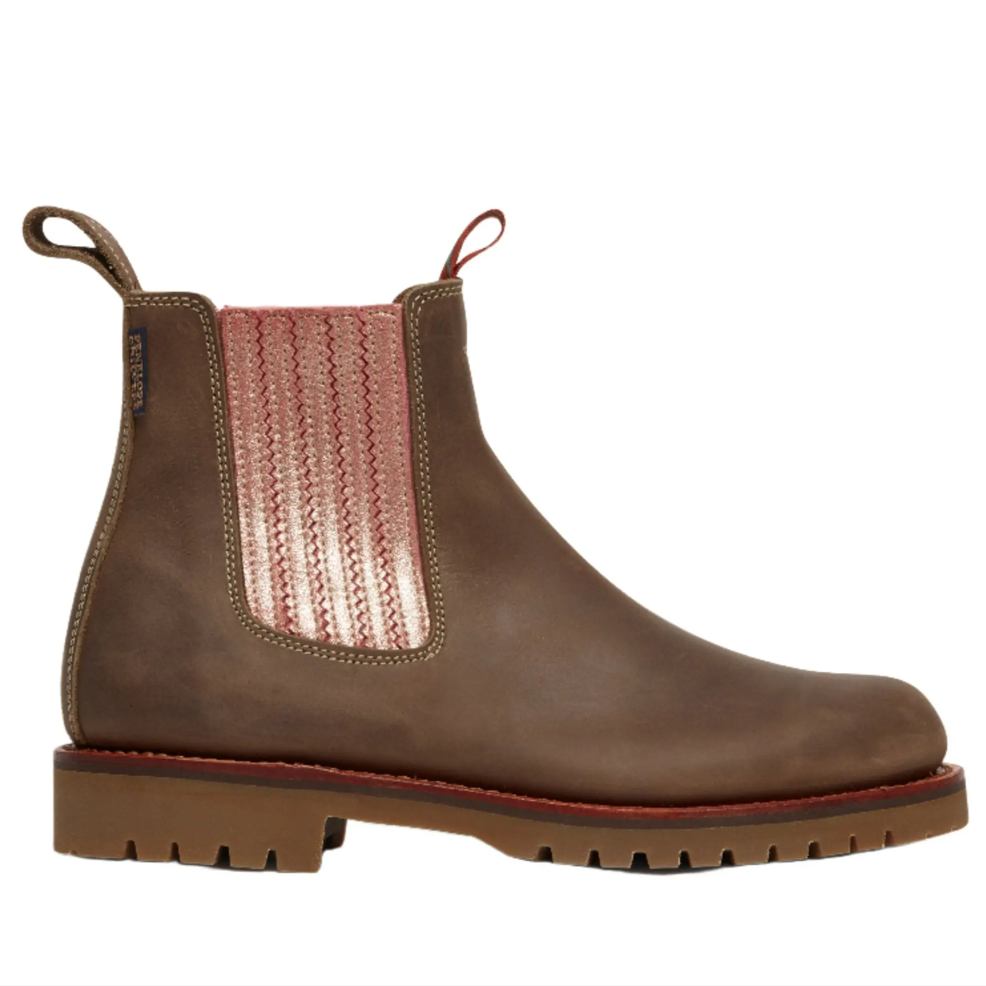 Product image 1 of 4 of Penelope Chilvers Women's Oscar Leather Boot - Khaki/Tea Rose