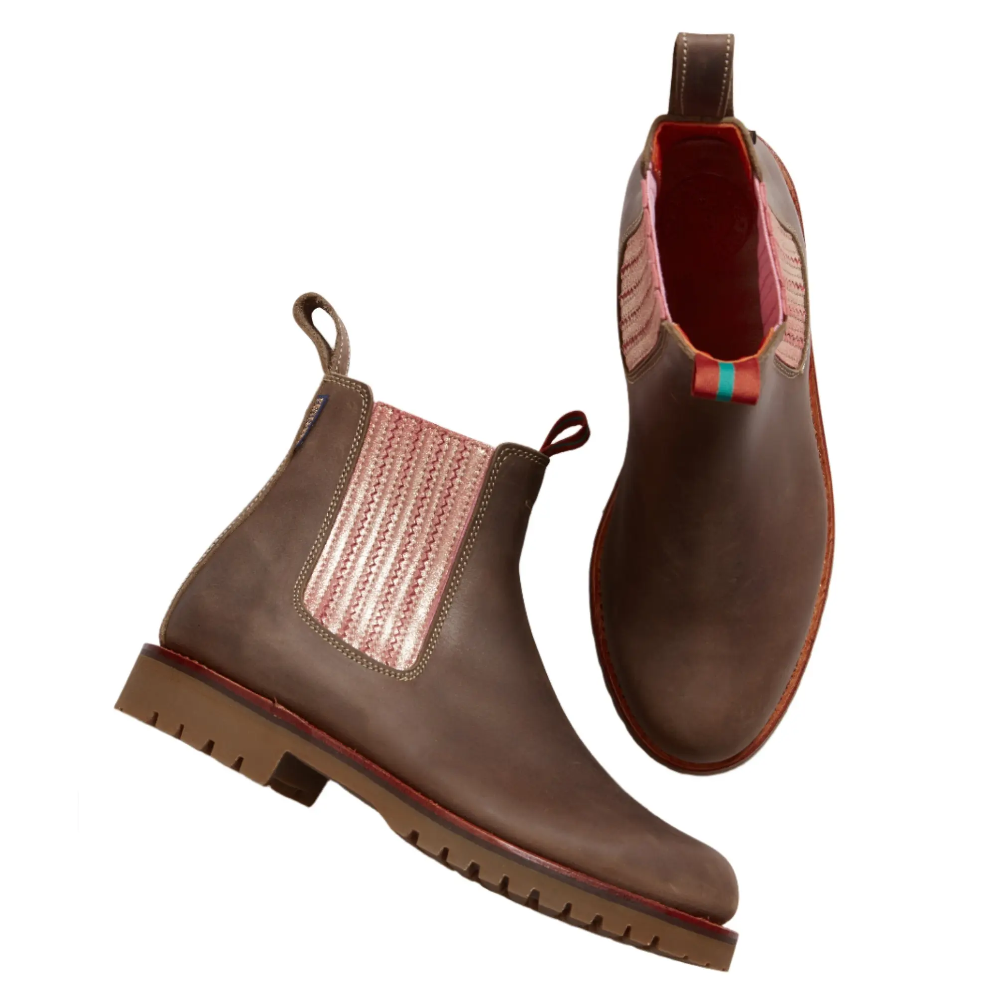 Product image 2 of 4 of Penelope Chilvers Women's Oscar Leather Boot - Khaki/Tea Rose