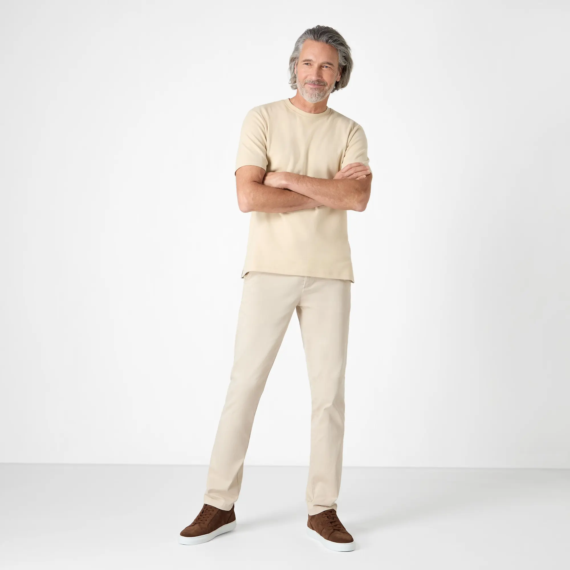 Product image 7 of 7 of Oliver Sweeney Men's Palmela Jersey Cotton T-Shirt - Stone