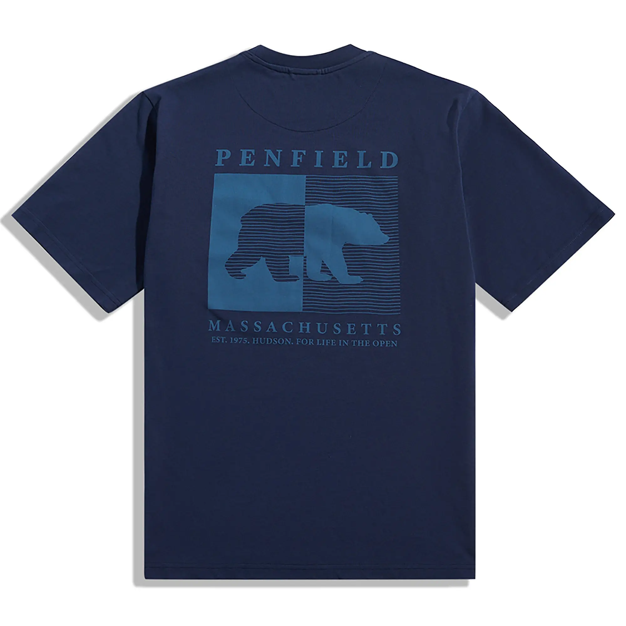 Product image 2 of 10 of Penfield Men's Contrast Stripe Bear T-Shirt - Navy