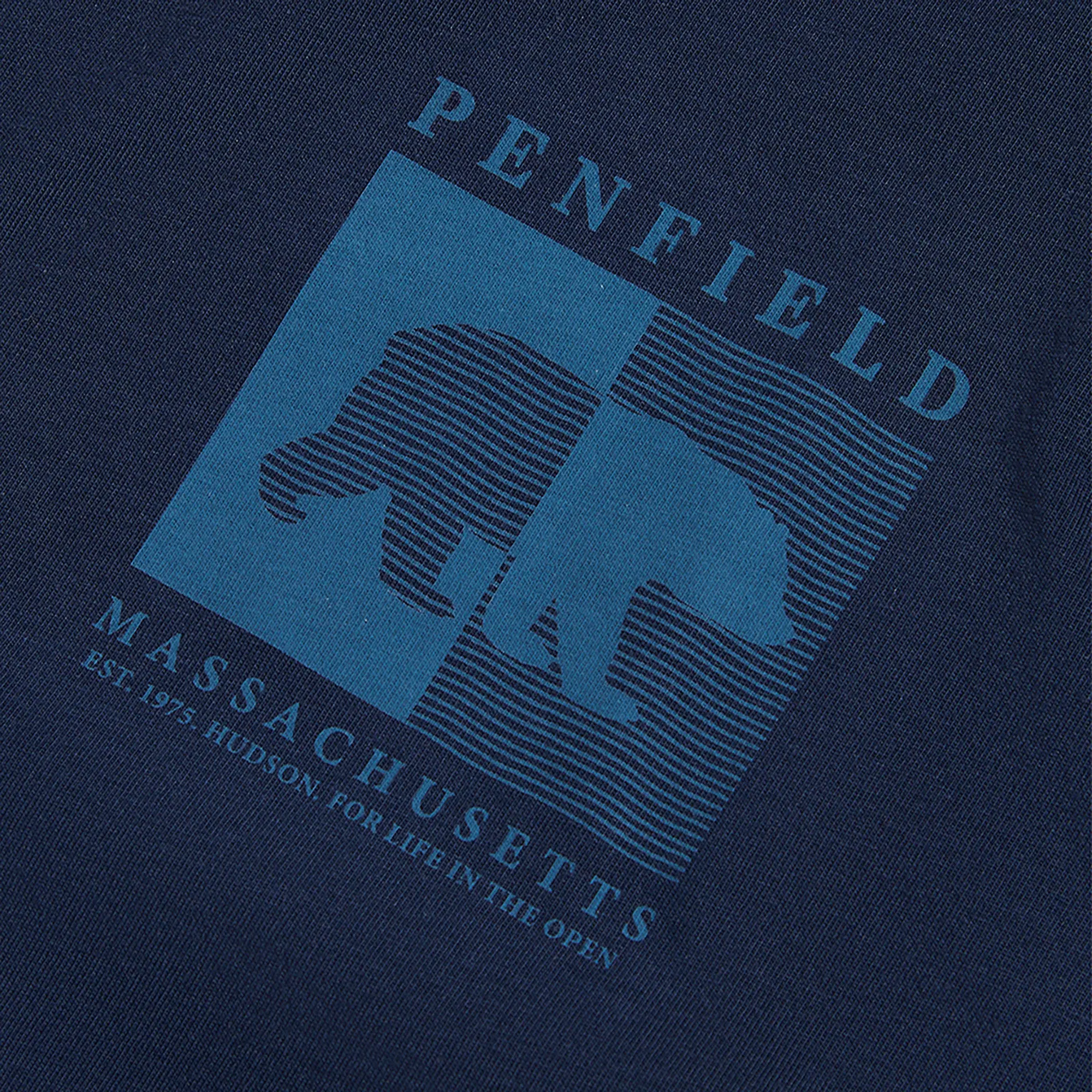 Product image 8 of 10 of Penfield Men's Contrast Stripe Bear T-Shirt - Navy