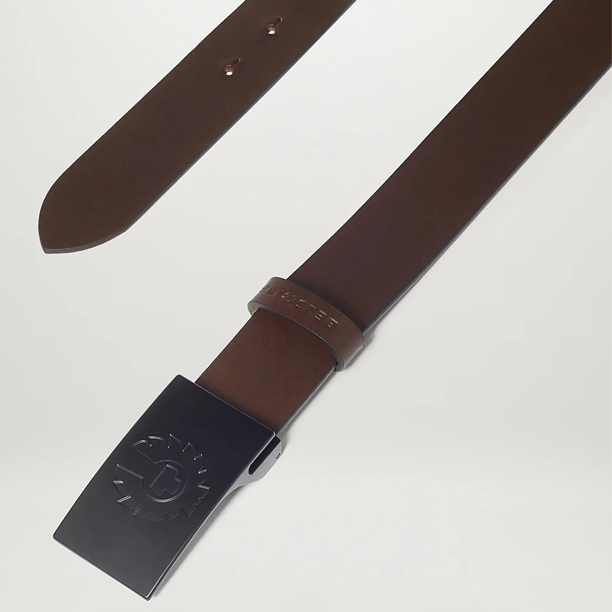 Product image 2 of 3 of Belstaff Men's Calf Leather Phoenix Buckle Belt - Ebony