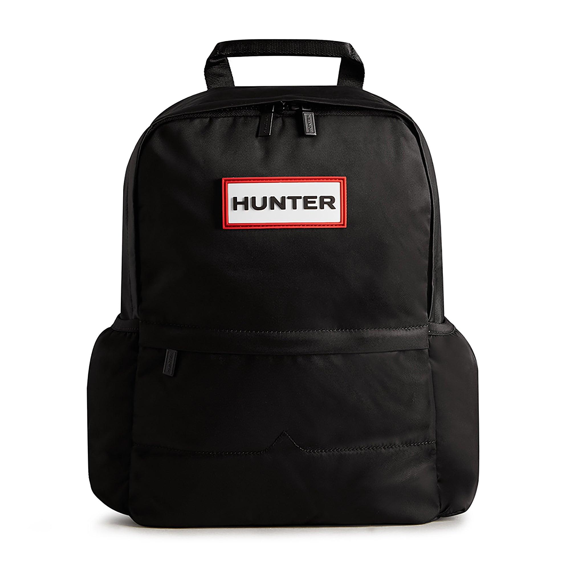 【HUNTERハンター】ORIGINAL NYLON BACKPACK ブラック Hunter Original Small Nylon Backpack - Black | British Attire