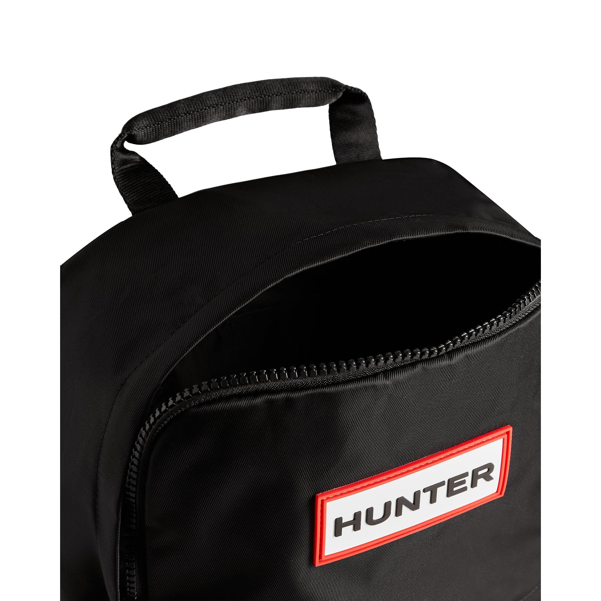 【HUNTERハンター】ORIGINAL NYLON BACKPACK ブラック Hunter Original Small Nylon Backpack - Black | British Attire