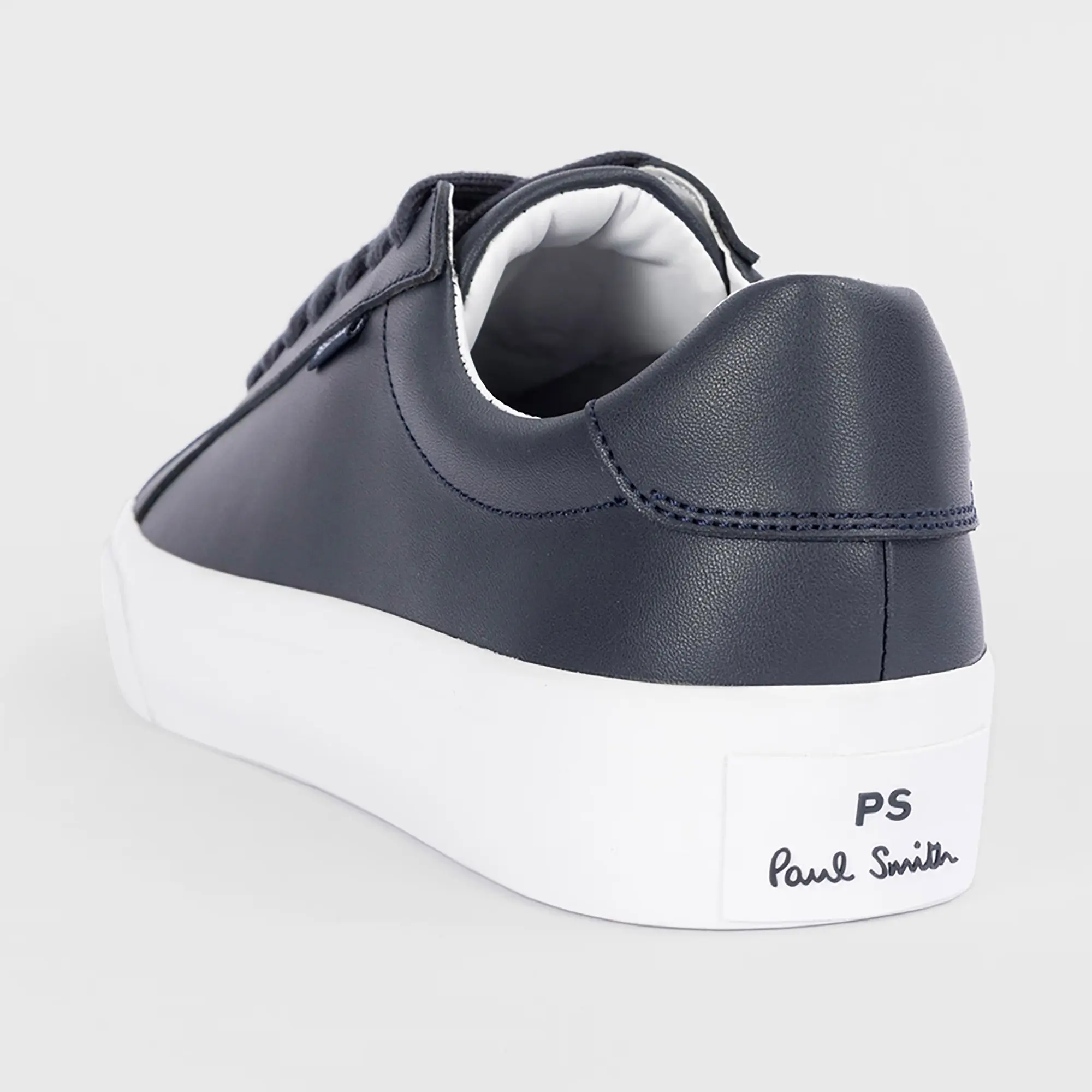 Product image 3 of 5 of PS By Paul Smith Men's Coated Leather Amos Trainers - Dark Navy