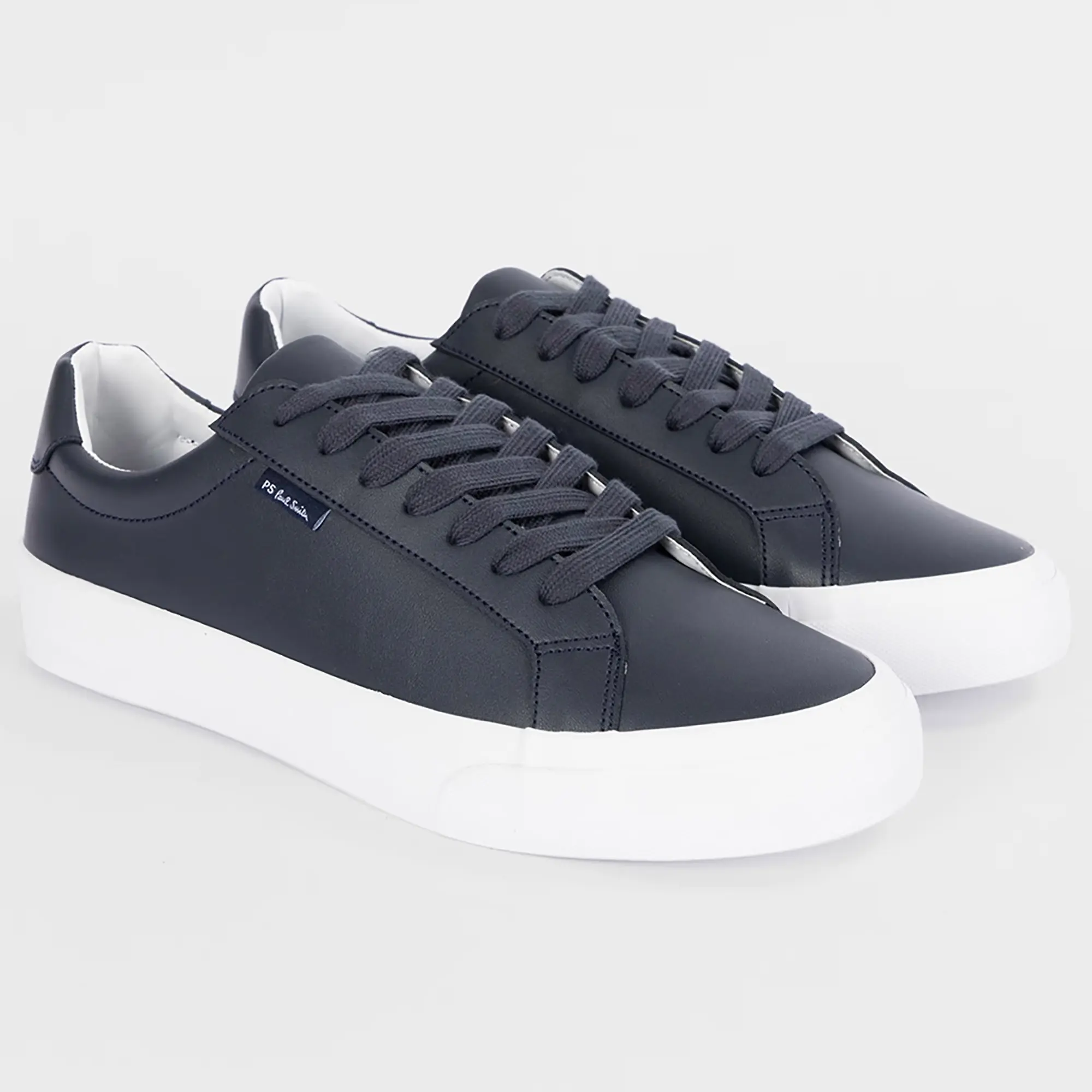 Product image 4 of 5 of PS By Paul Smith Men's Coated Leather Amos Trainers - Dark Navy