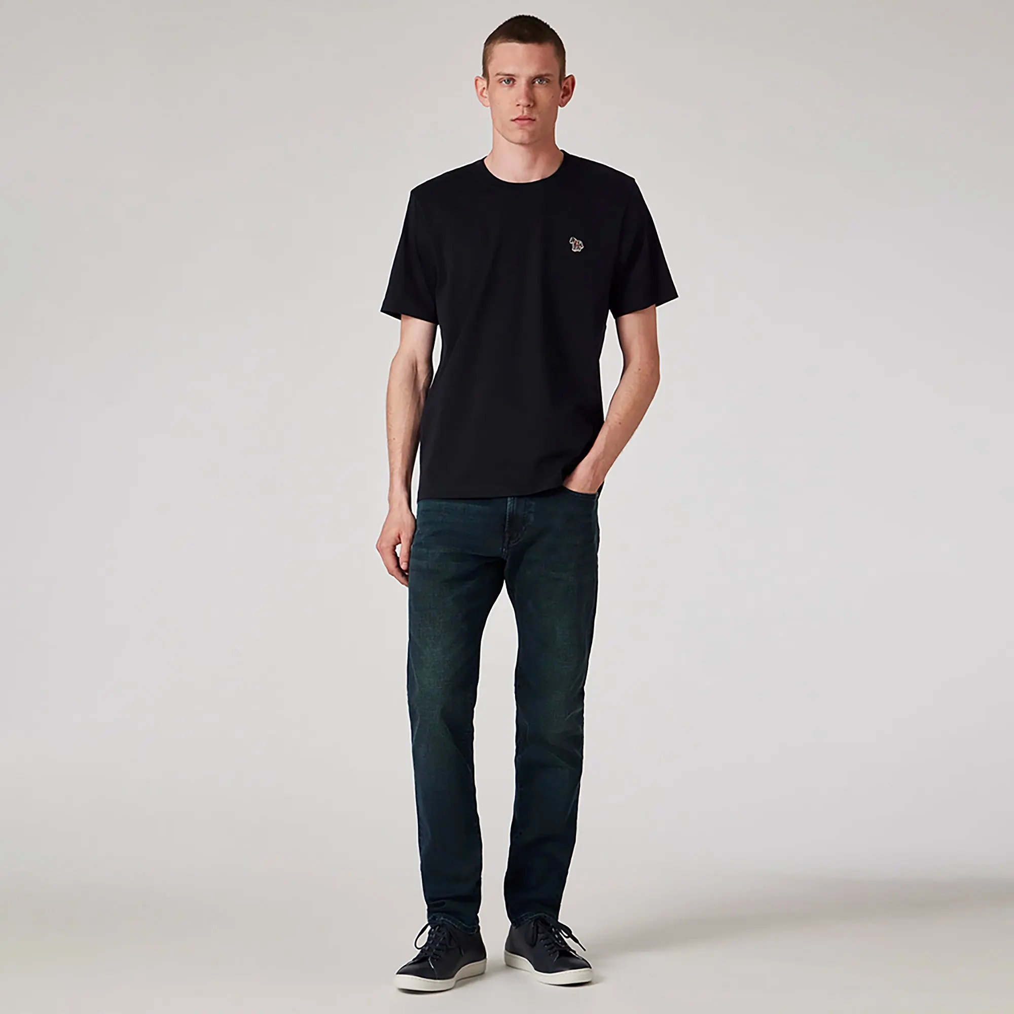 Product image 4 of 6 of PS By Paul Smith Men's Cotton Zebra Logo T-Shirt - Navy