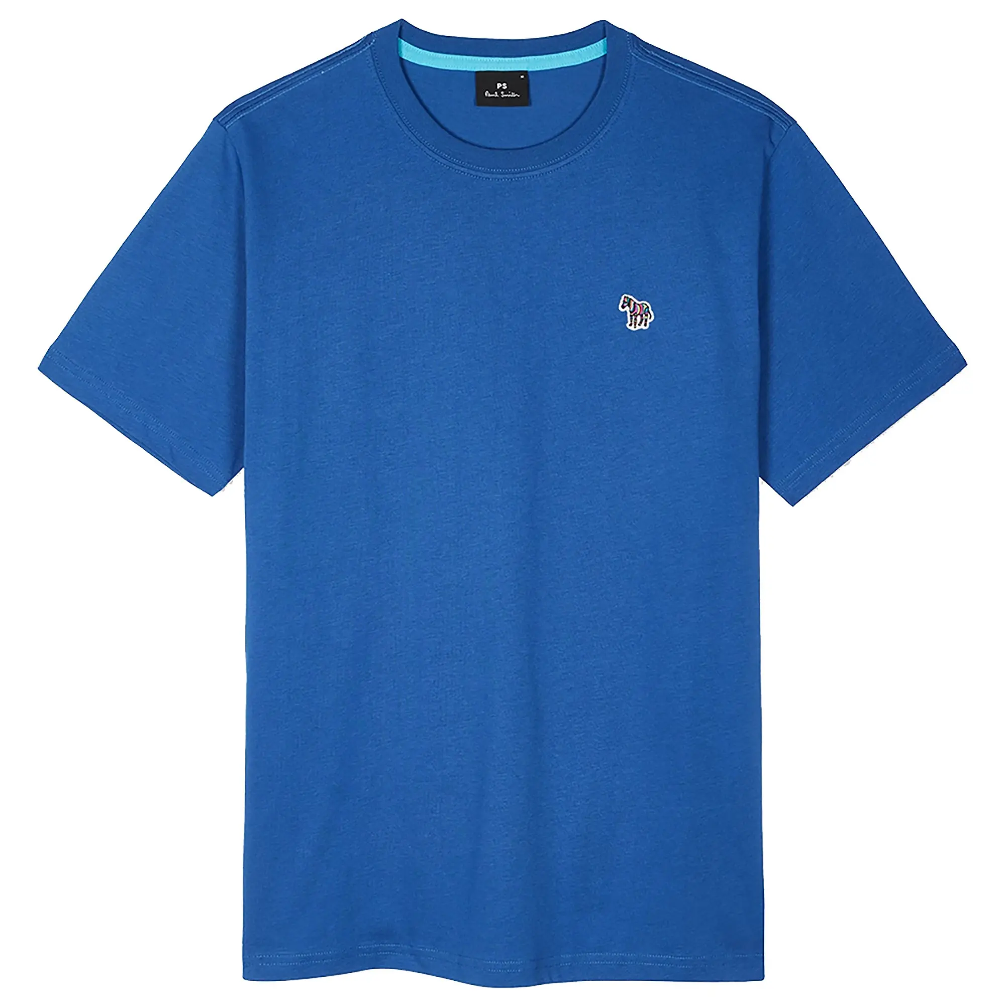 Product image 1 of 2 of PS By Paul Smith Men's Organic Cotton Zebra Logo T-Shirt - Ocean Blue