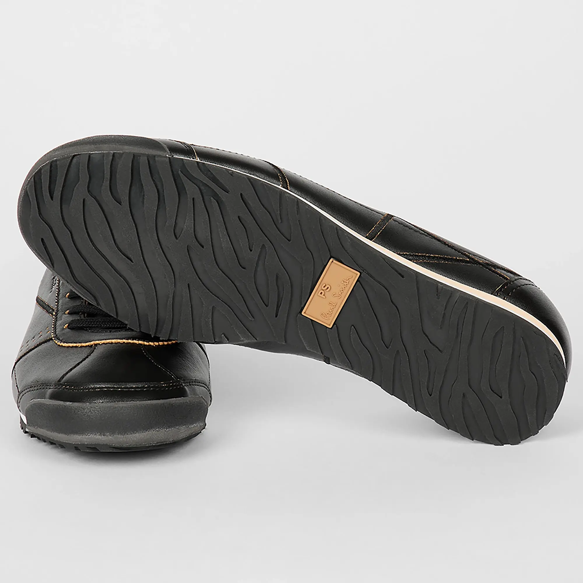 Product image 4 of 5 of PS By Paul Smith Men's 'Mestre' Leather Trainers - Black