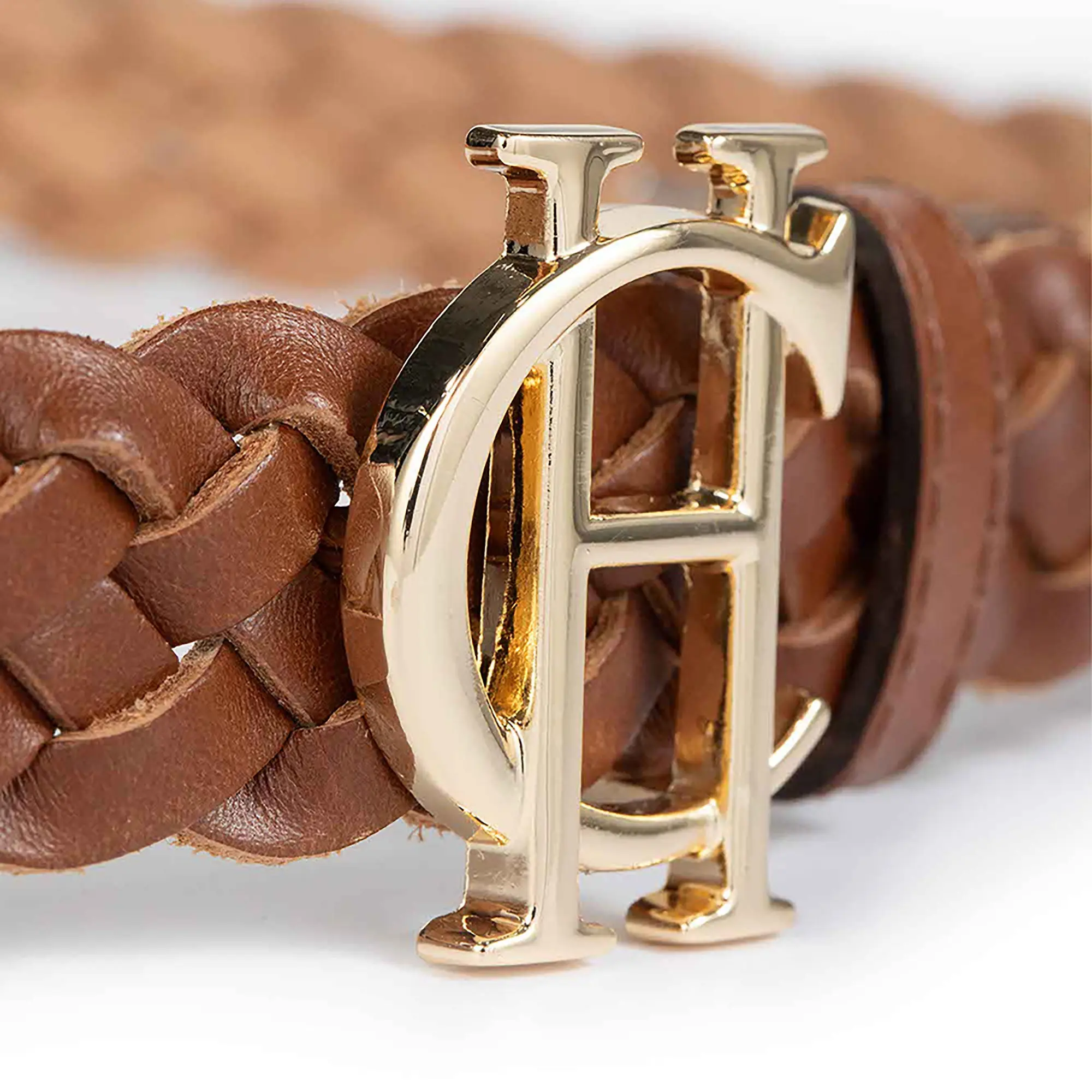 Product image 8 of 9 of Holland Cooper Women's Plaited Slim Belt - Tan