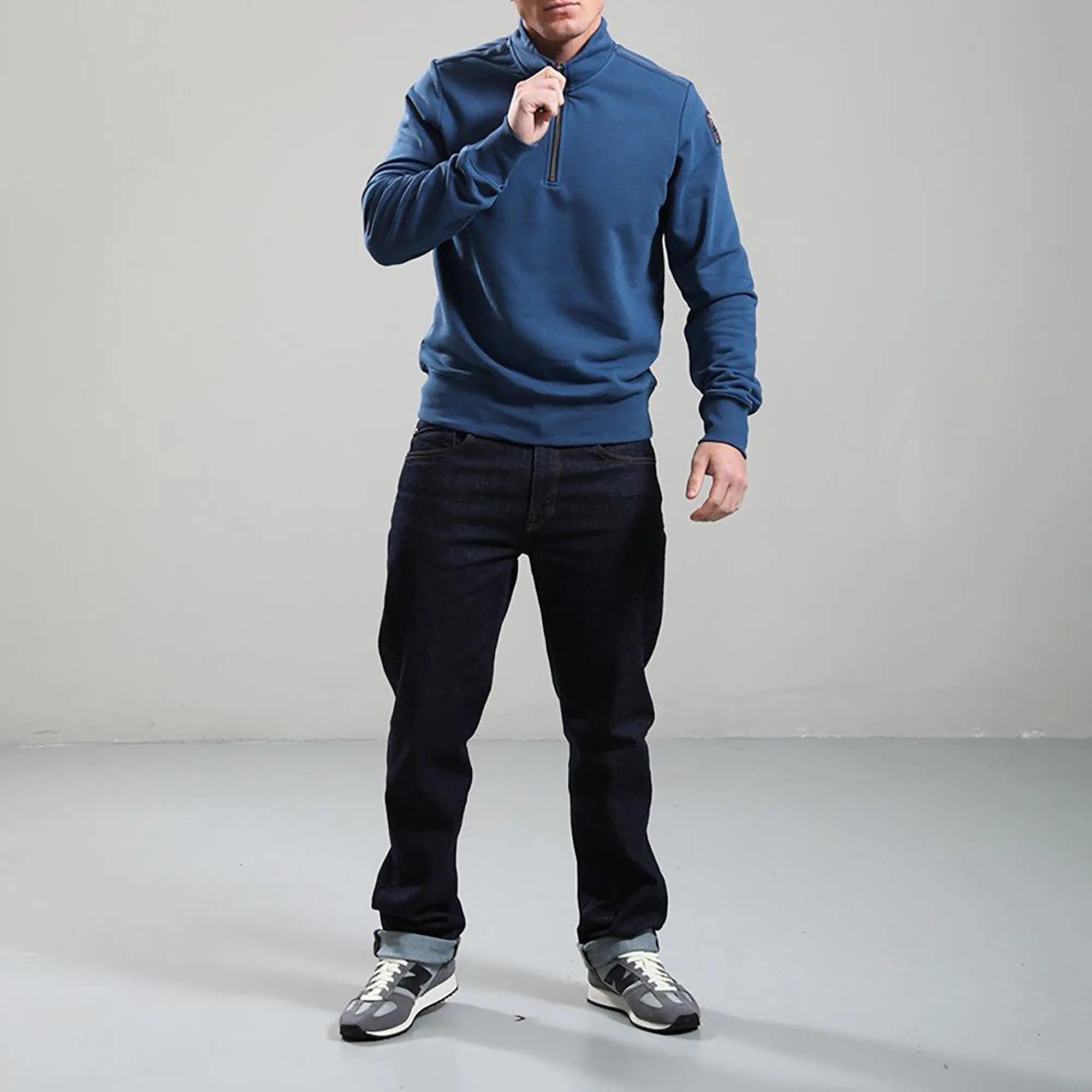 Product image 6 of 11 of Parajumpers Men's Broad Peak Half-Zip Fleece - True Blue