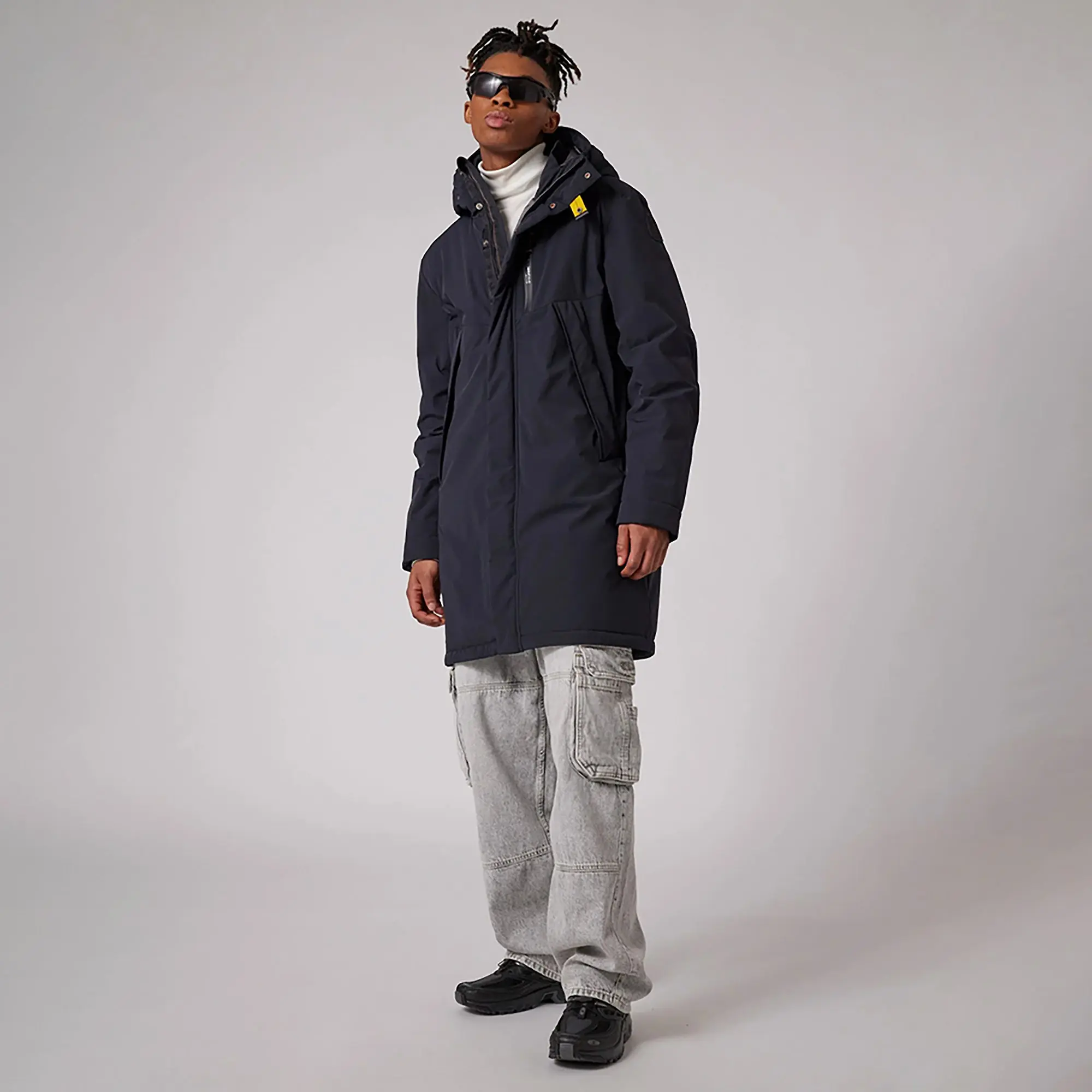 Product image 2 of 7 of Parajumpers Men's Easy Long Padded Coat - Black