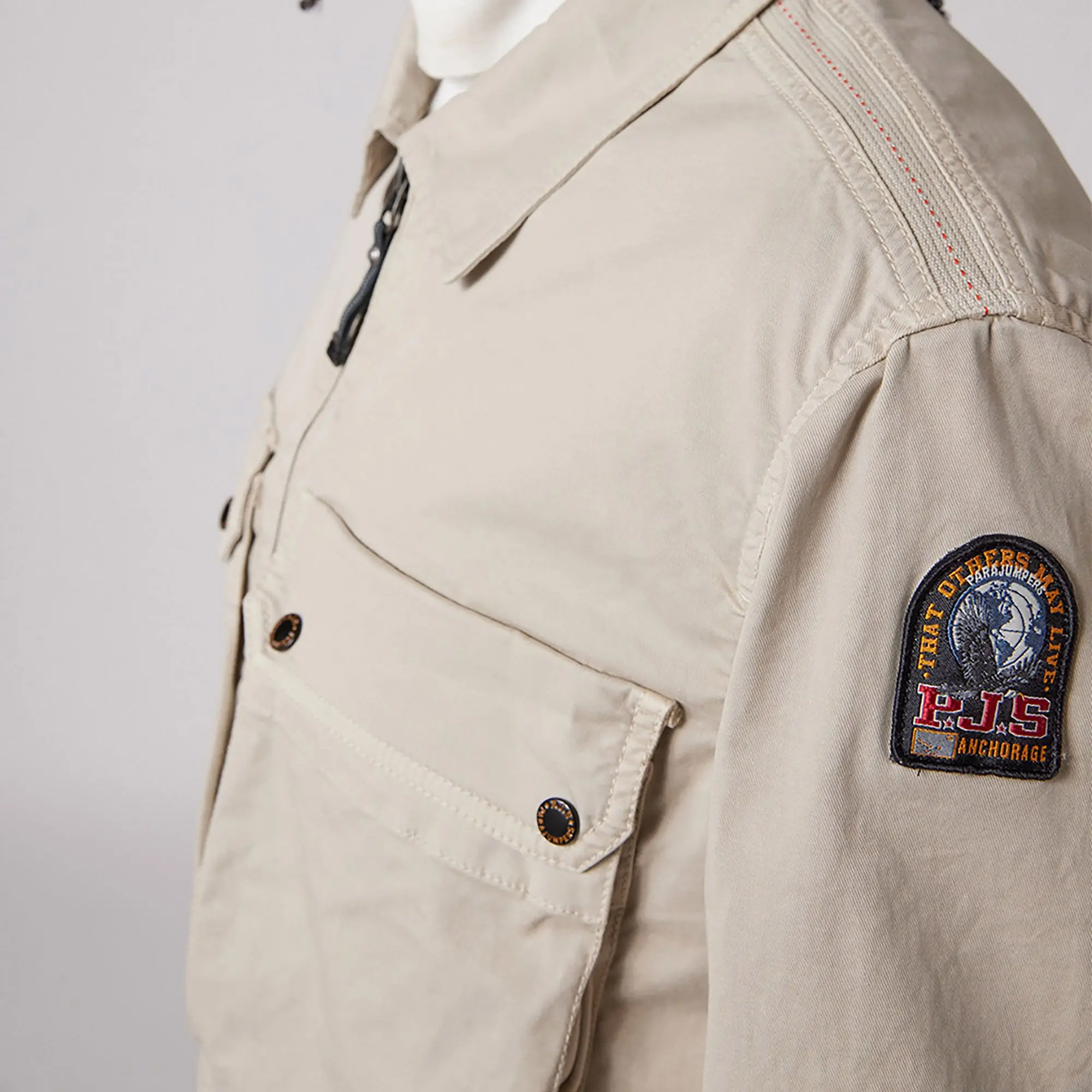 Product image 6 of 6 of Parajumpers Men's Tel Overshirt - Pelican