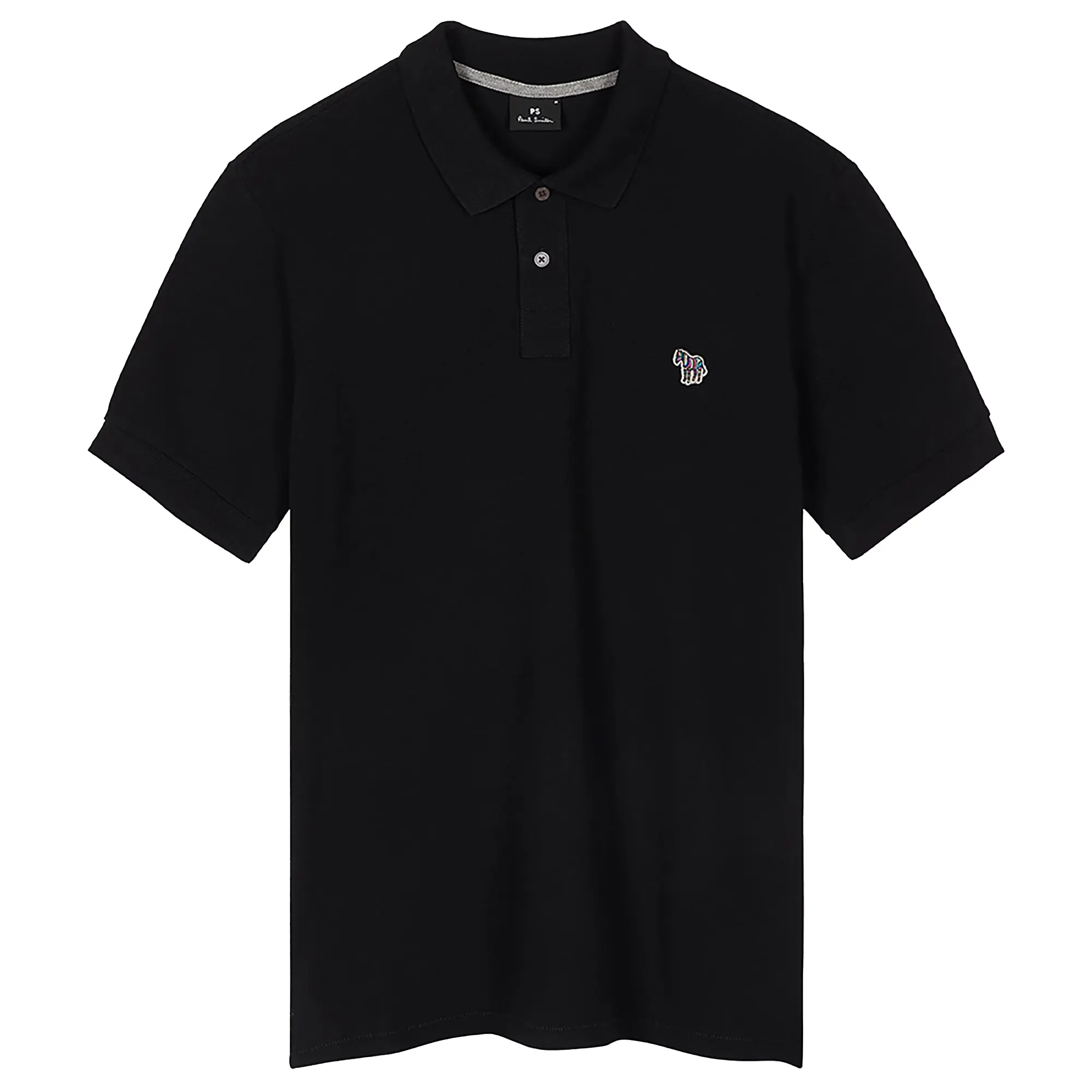 Product image 1 of 2 of PS By Paul Smith Men's Cotton-Piqué Zebra Logo Polo Shirt - Black