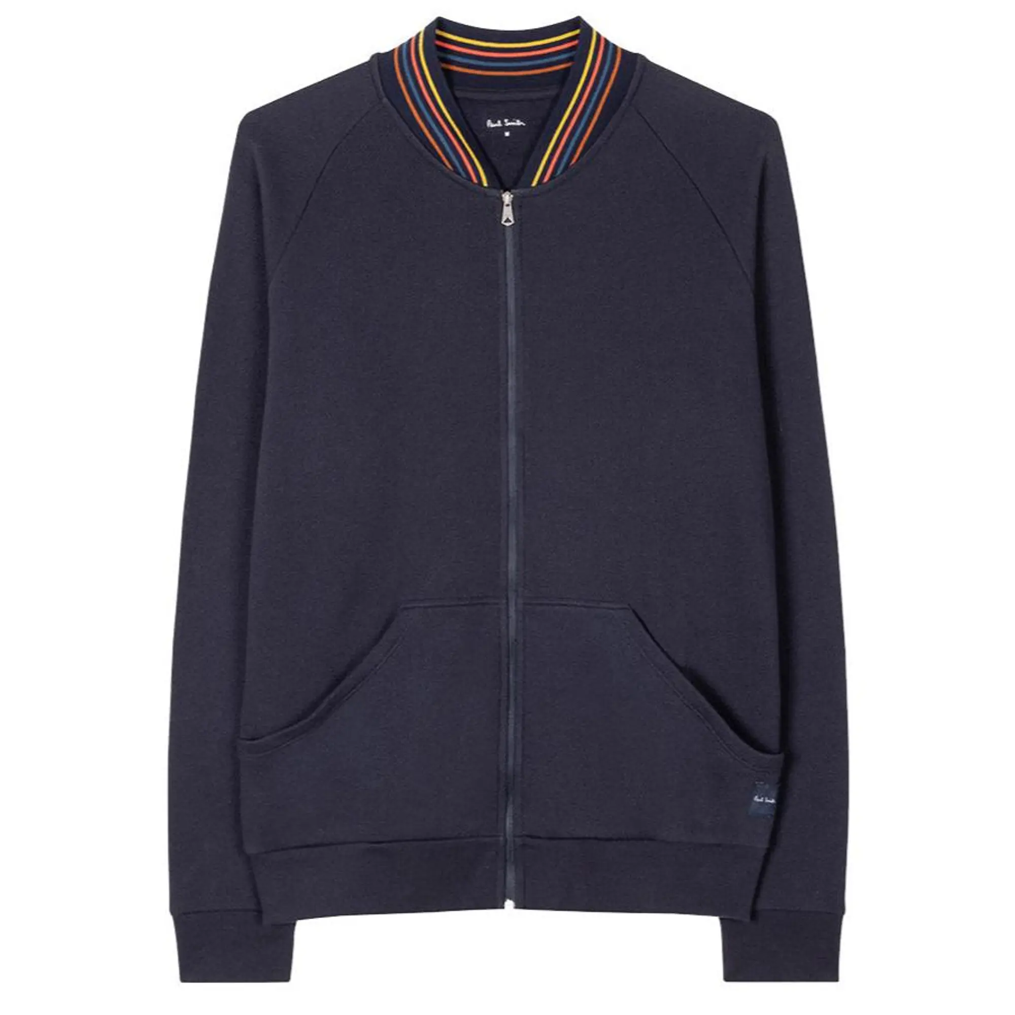 Product image 1 of 7 of Paul Smith Men's Cotton 'Artist Stripe' Zip Lounge Top - Navy