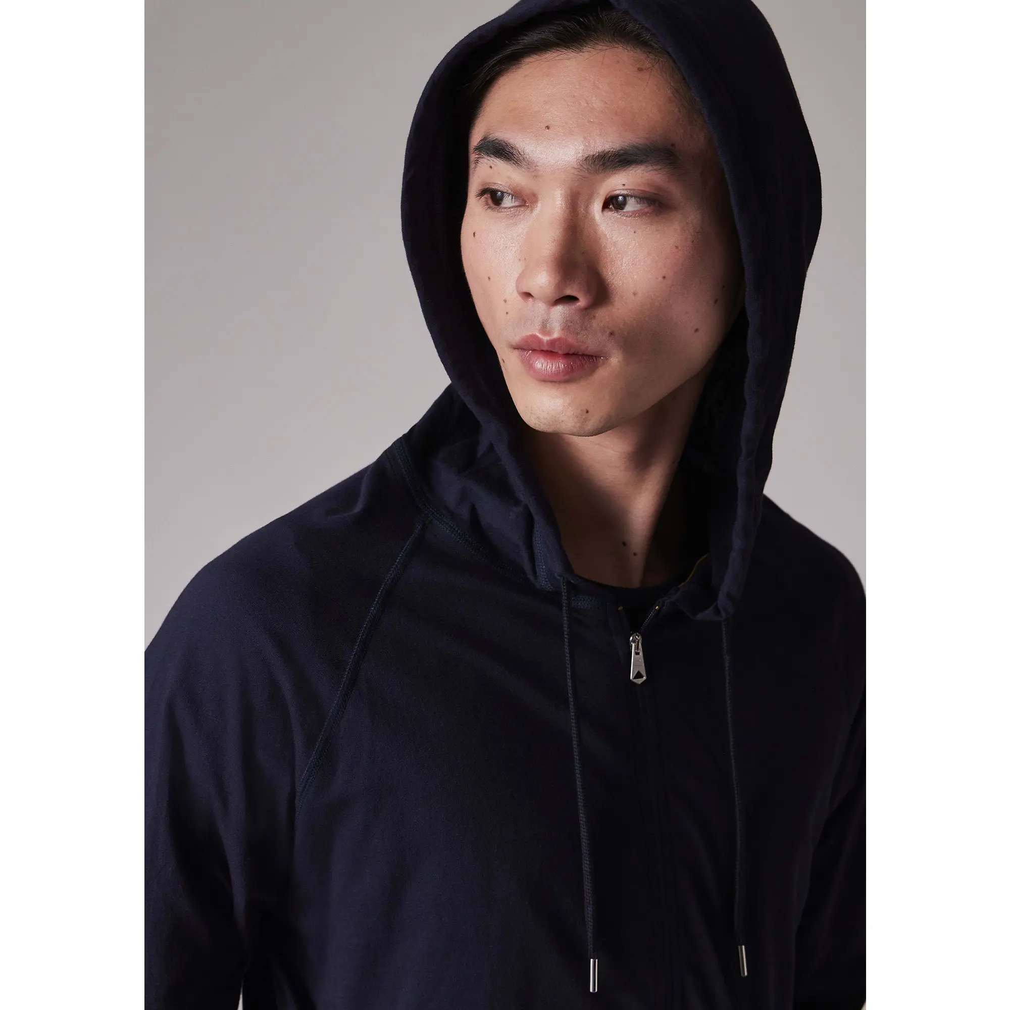 Product image 4 of 7 of Paul Smith Men's Jersey Cotton Zip Lounge Hoodie - Navy