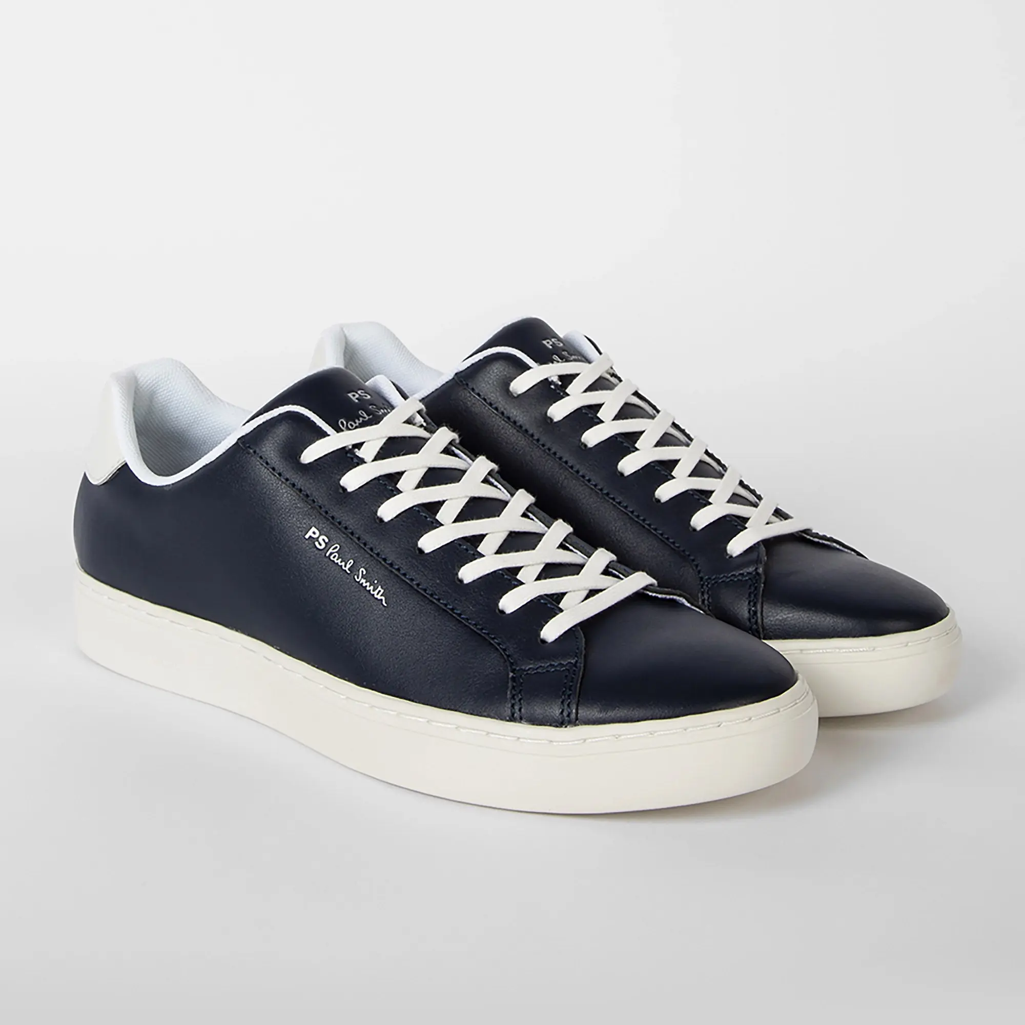 Product image 3 of 6 of Paul Smith Men's Leather Rex Trainers - Navy